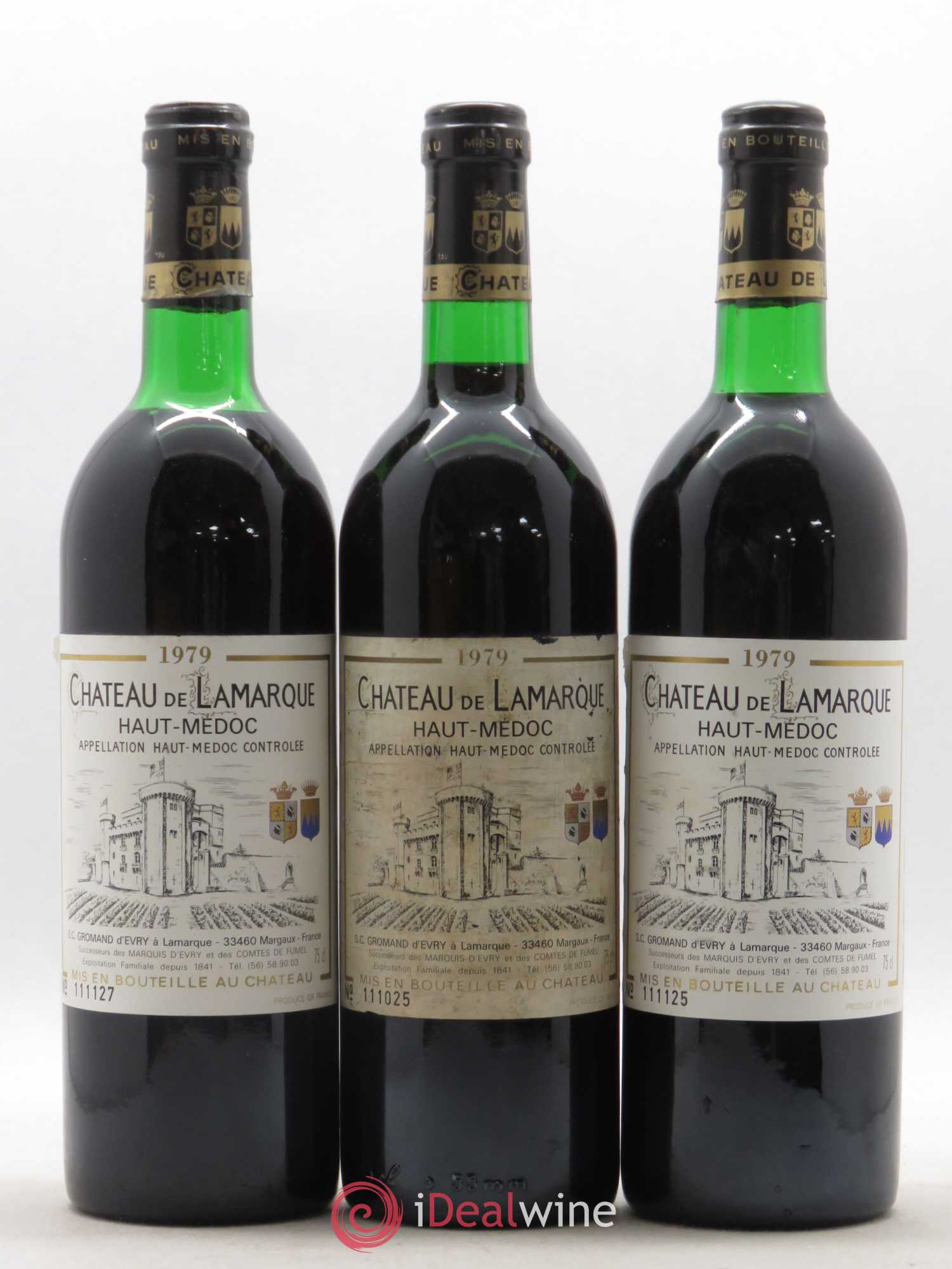 Château de Lamarque Cru Bourgeois 1979 - Lot de 6 bouteilles - 2