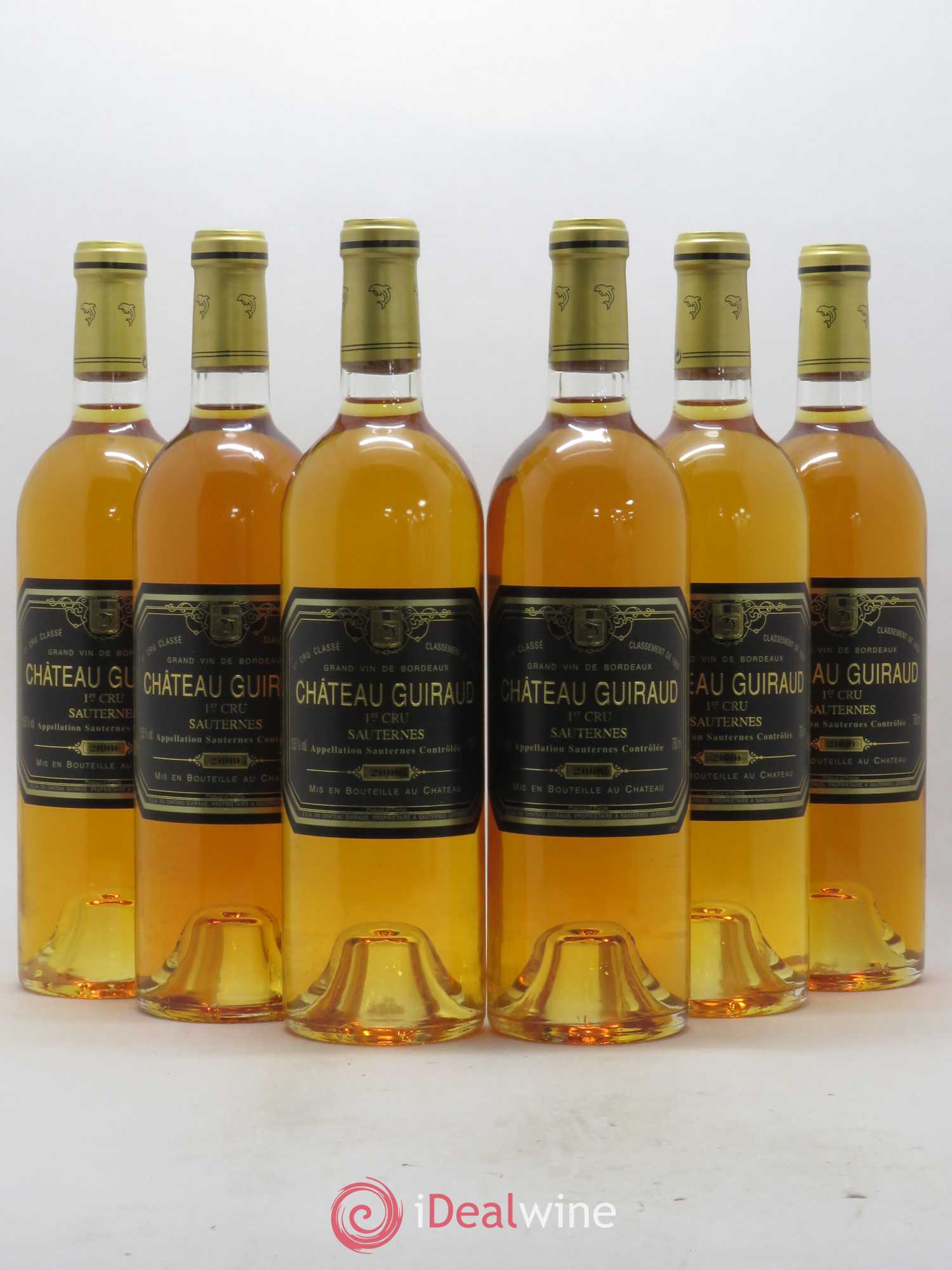 Château Guiraud 1er Grand Cru Classé 2000 - Lotto di 6 bottiglie - 0