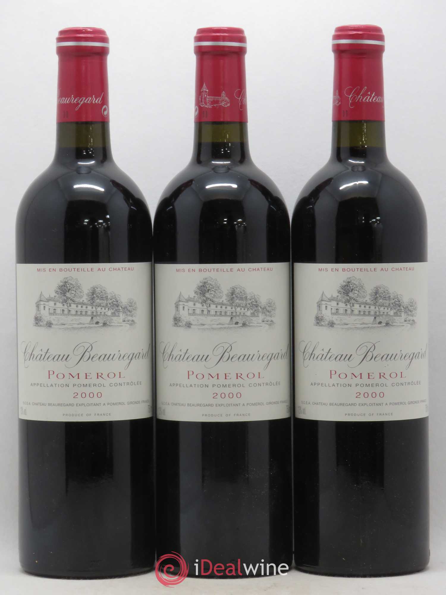 Château Beauregard 2000 - Lot de 3 bouteilles - 0