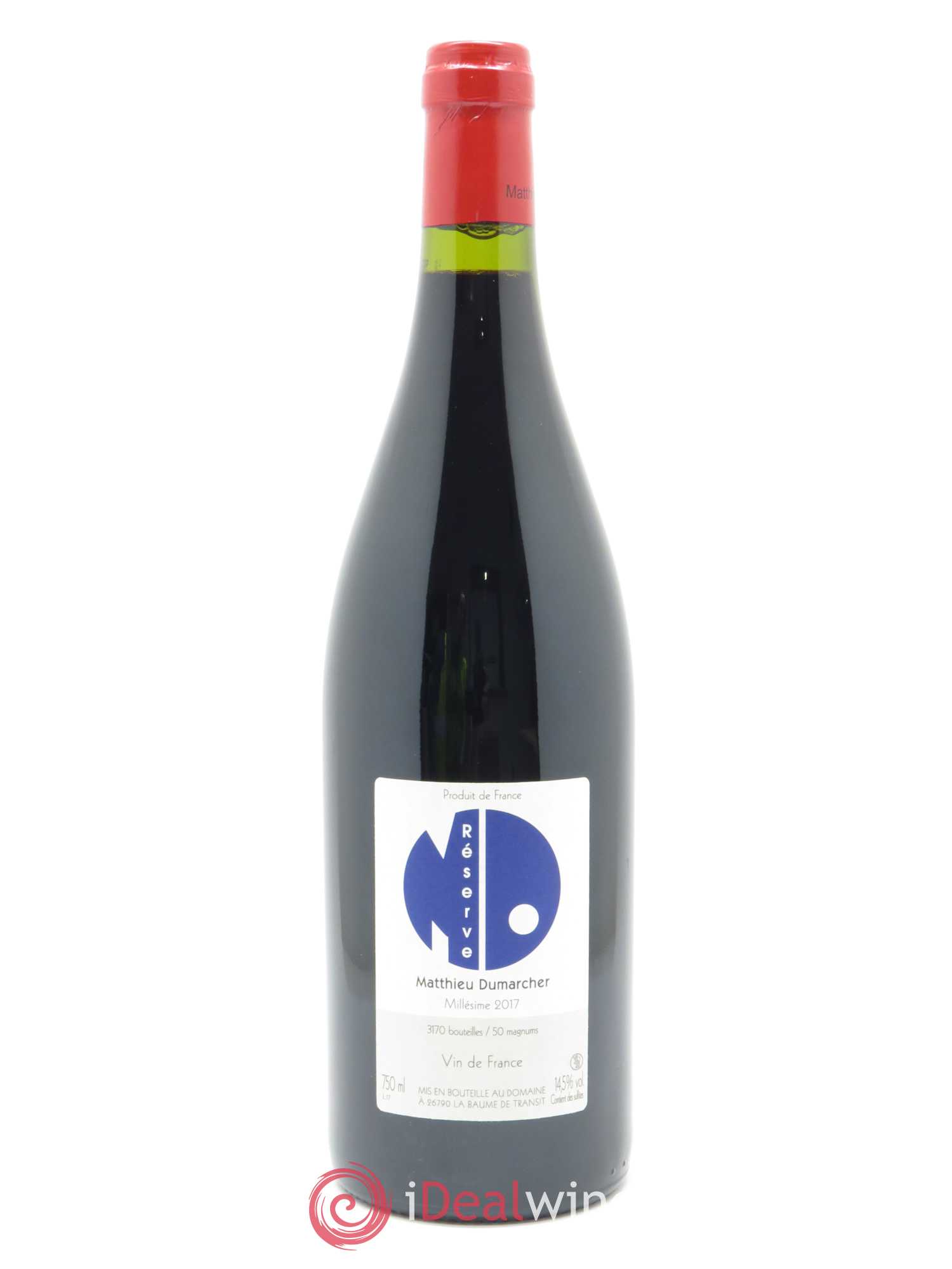 Vin de France Réserve Matthieu Dumarcher 2017 - Lot de 1 bouteille - 0