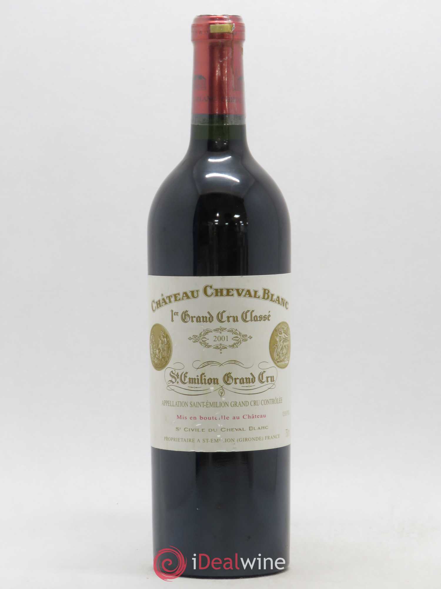 Château Cheval Blanc 1er Grand Cru Classé A 2001 - Lot de 1 bouteille - 0