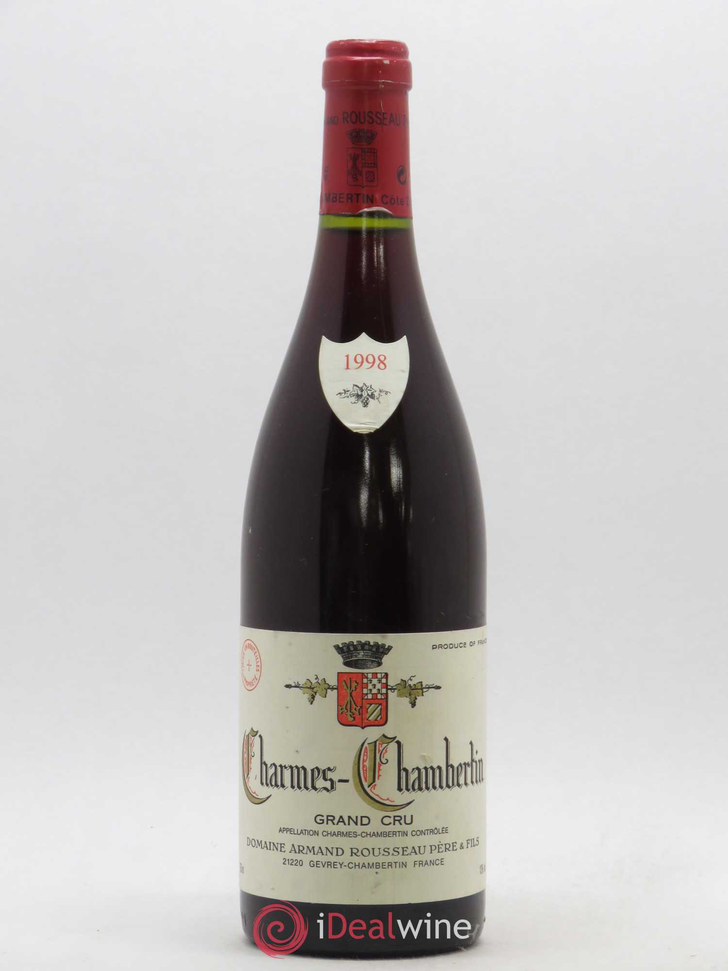 Charmes-Chambertin Grand Cru Armand Rousseau (Domaine) 1998 - Lot de 1 bouteille - 0