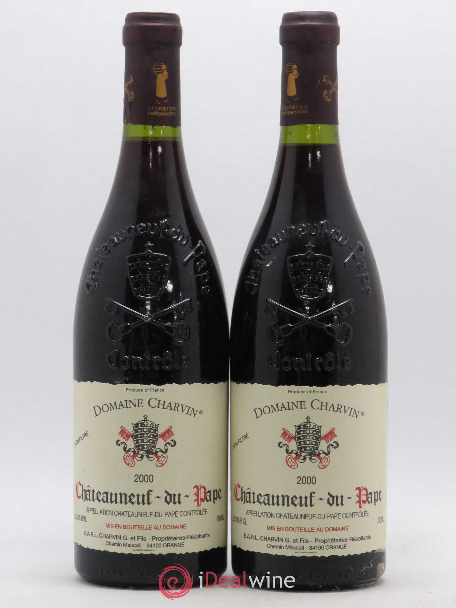 Châteauneuf-du-Pape Charvin (Domaine) 2000 - Lot de 2 bouteilles - 0