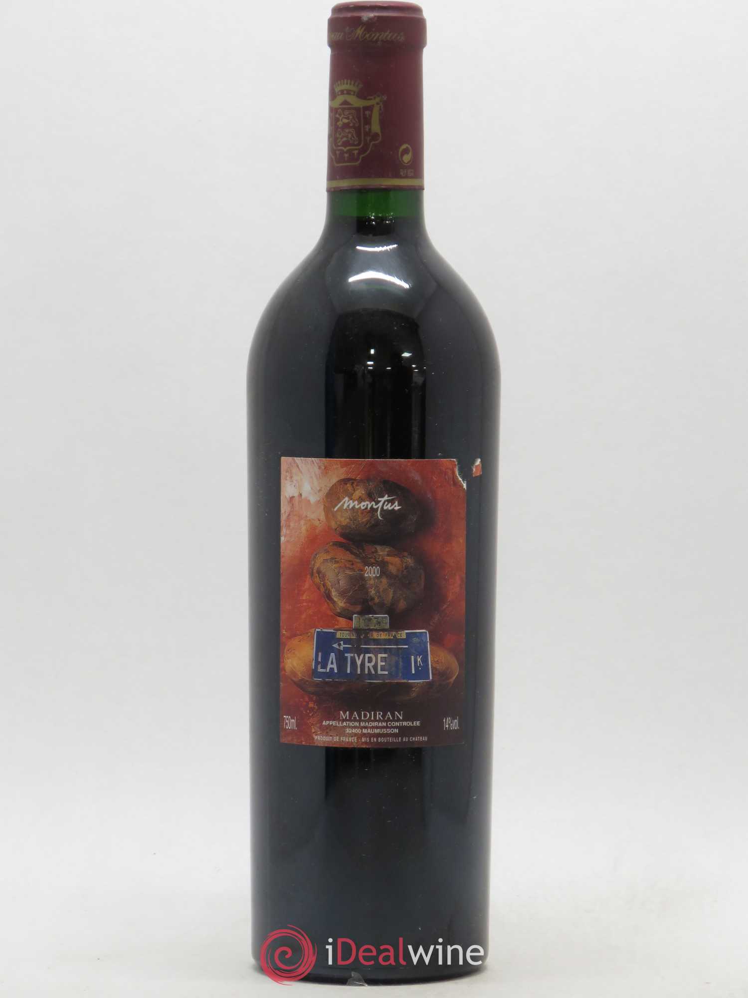 Madiran Château Montus-La Tyre Alain Brumont 2000 - Lot de 1 bouteille - 0