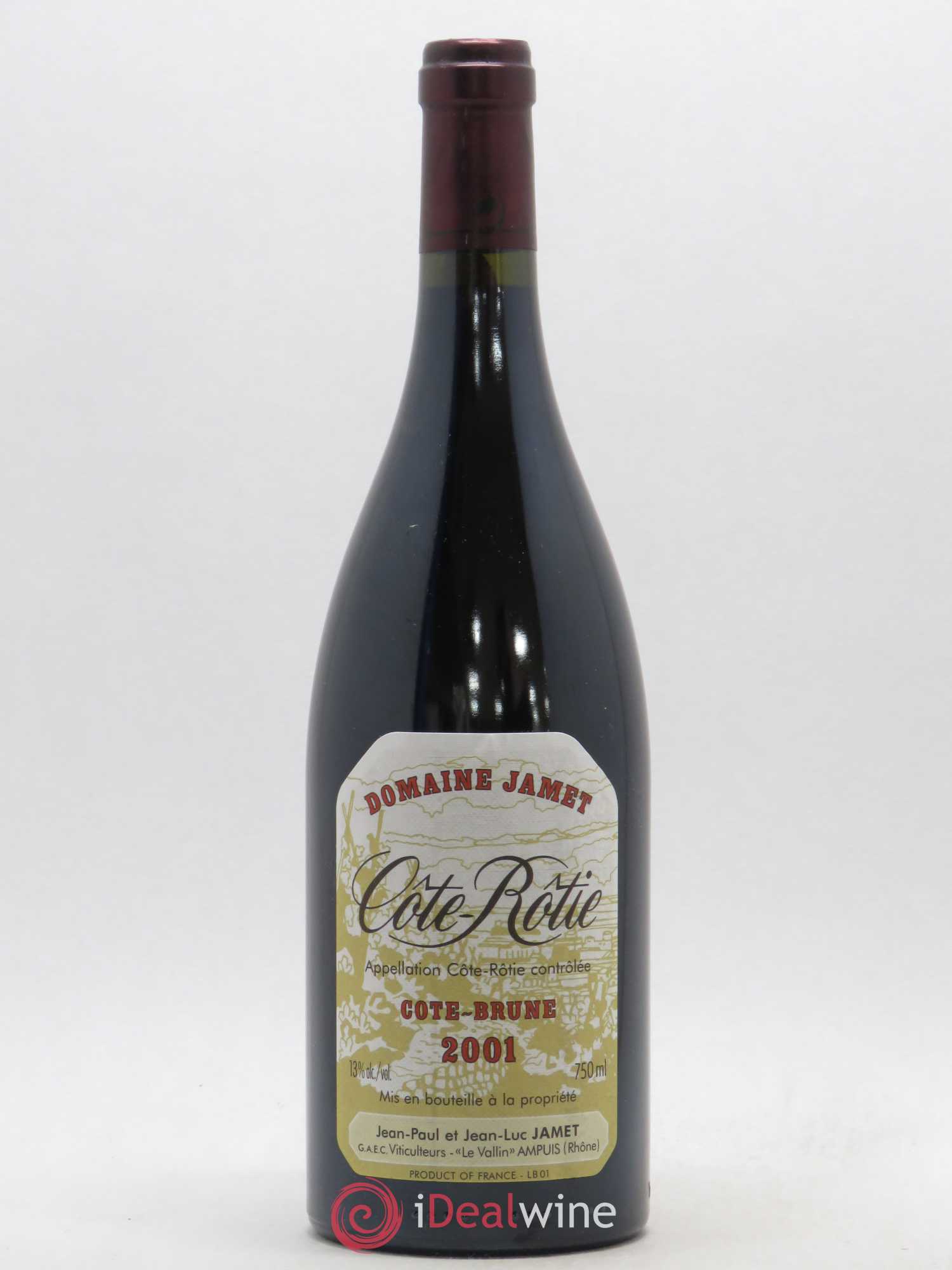 Côte-Rôtie Côte Brune Jamet (Domaine) 2001 - Lot de 1 bouteille - 0