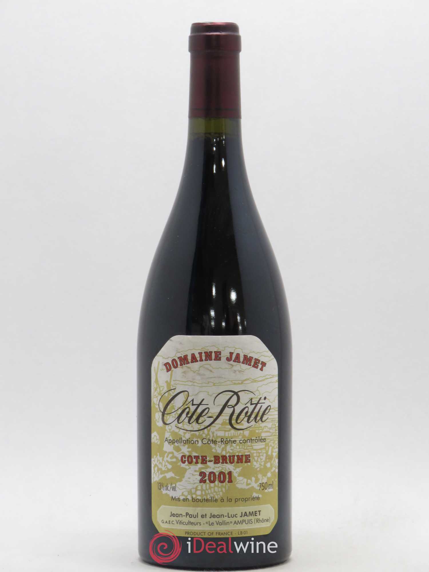 Côte-Rôtie Côte Brune Jamet (Domaine) 2001 - Lot de 1 bouteille - 0