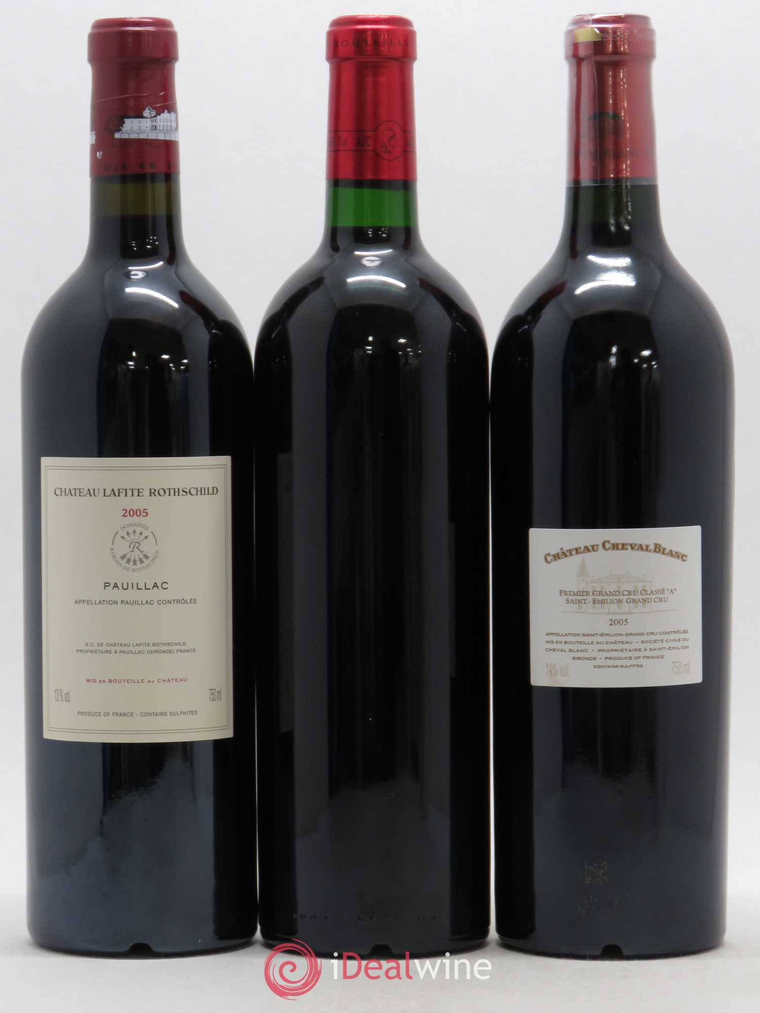 Caisse Collection Duclot 1 Mouton Rothschild - 1 Haut Brion - 1 Yquem - 1 Latour - 1 La Mission Haut Brion - 1 Margaux - 1 Petrus - 1 Cheval Blanc - 1 Lafite Rothschild 2005 - Posten von 9 Flaschen - 4