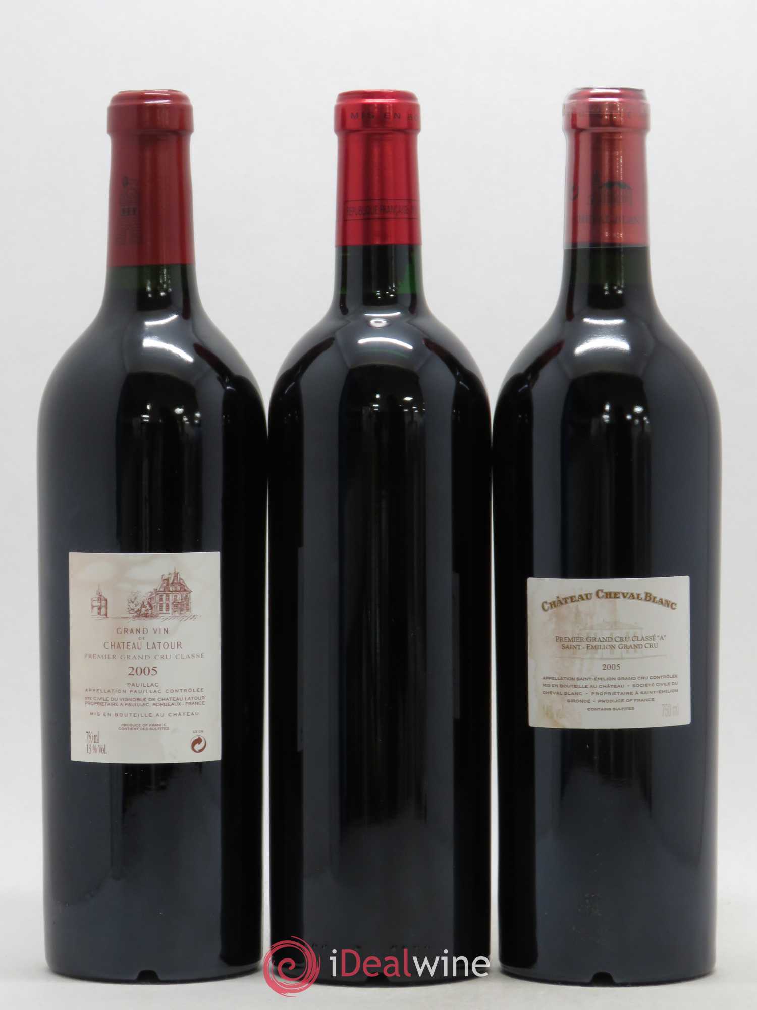 Caisse Collection Duclot 1 Mouton Rothschild - 1 Haut Brion - 1 Yquem - 1 Latour - 1 La Mission Haut Brion - 1 Margaux - 1 Petrus - 1 Cheval Blanc - 1 Lafite Rothschild 2005 - Posten von 9 Flaschen - 6