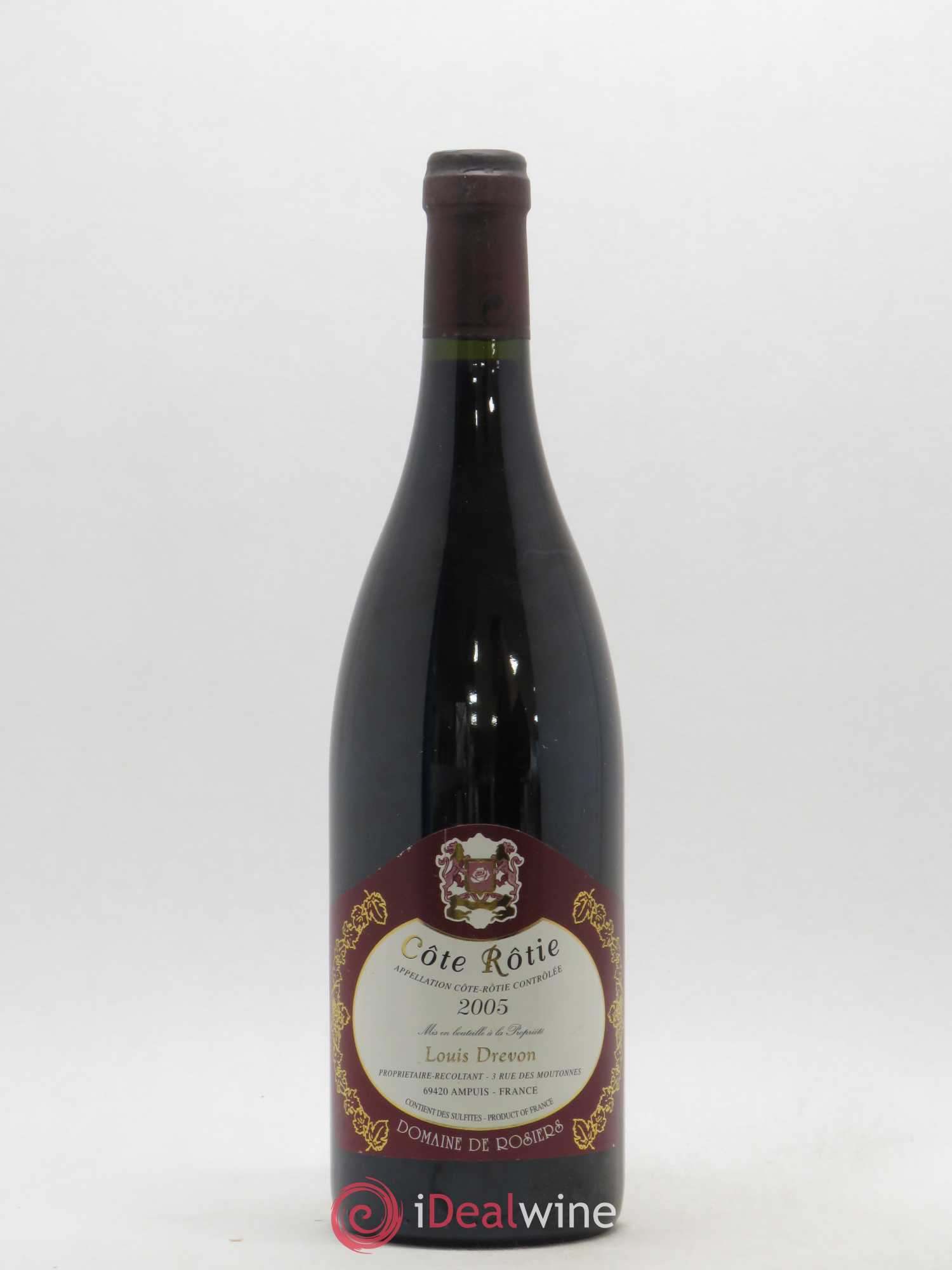 Côte-Rôtie Louis Drevon Domaine des Rosiers 2005 - Posten von 1 Flasche - 0