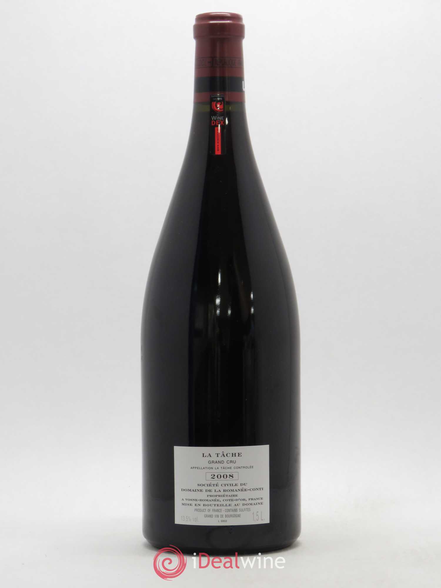 La Tâche Grand Cru Domaine de la Romanée-Conti 2008 - Lot de 1 magnum - 1