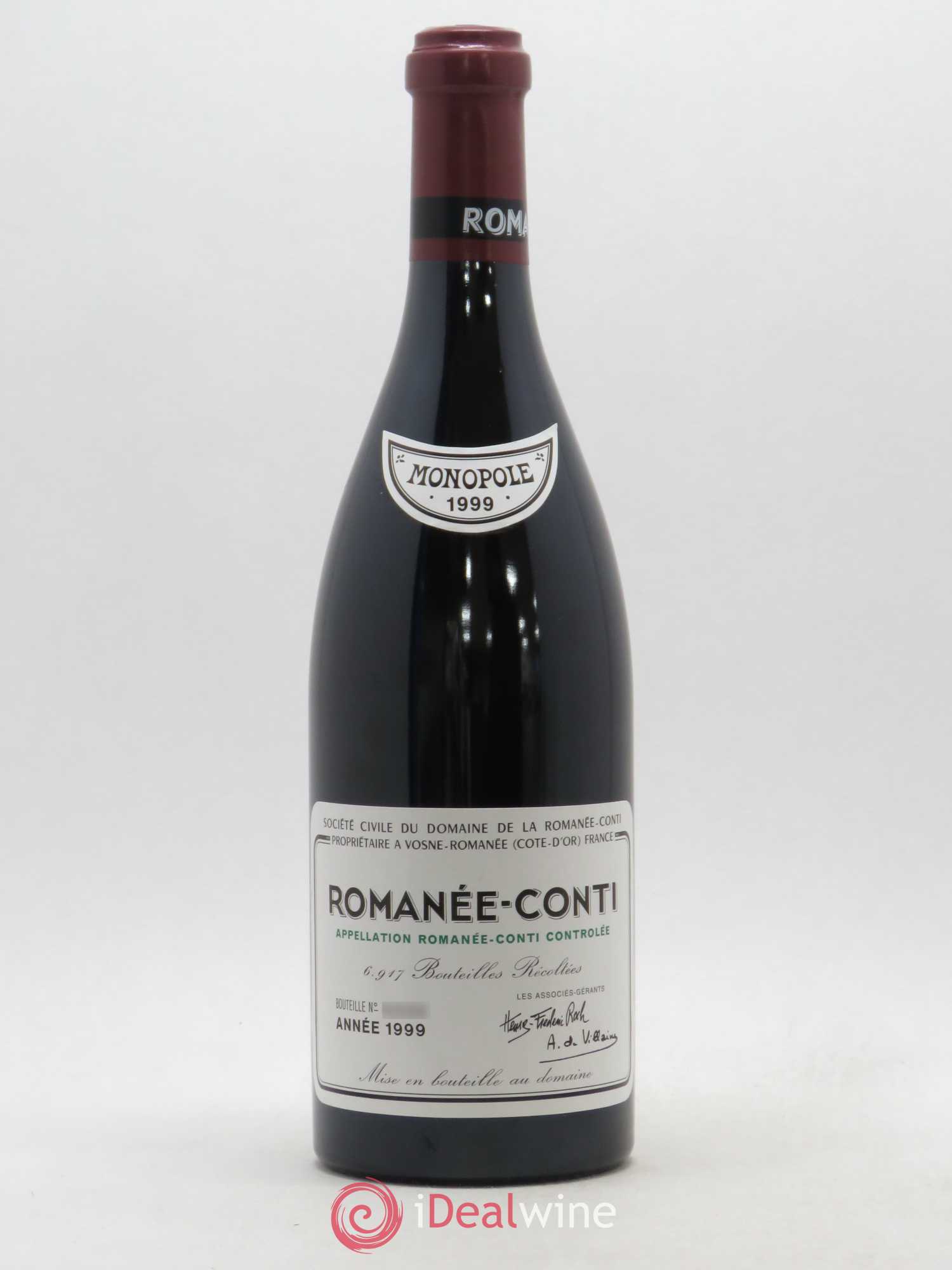 Romanée-Conti Grand Cru Domaine de la Romanée-Conti 1999 - Lot de 1 bouteille - 0