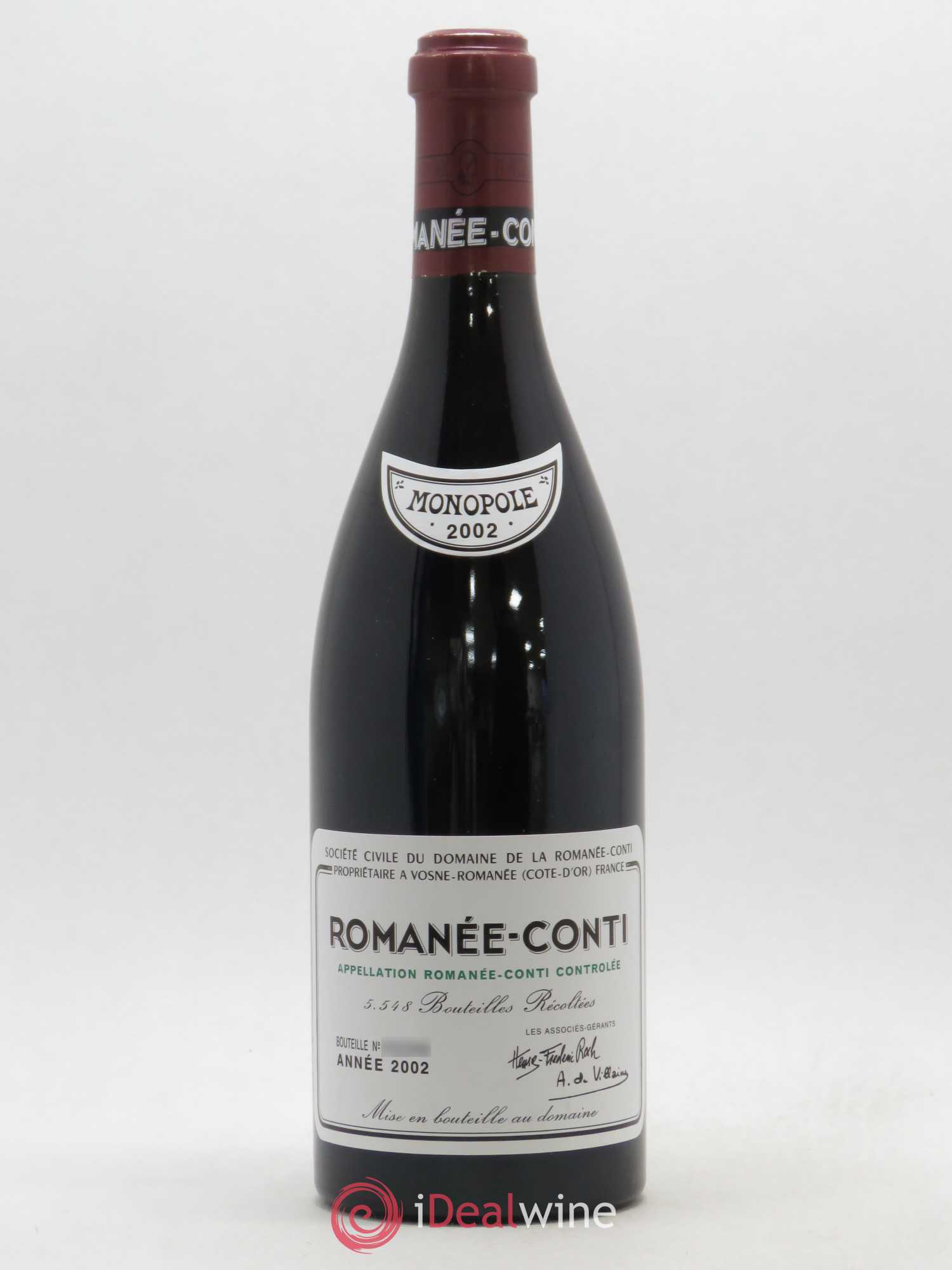 Romanée-Conti Grand Cru Domaine de la Romanée-Conti 2002 - Lot of 1 bottle - 0