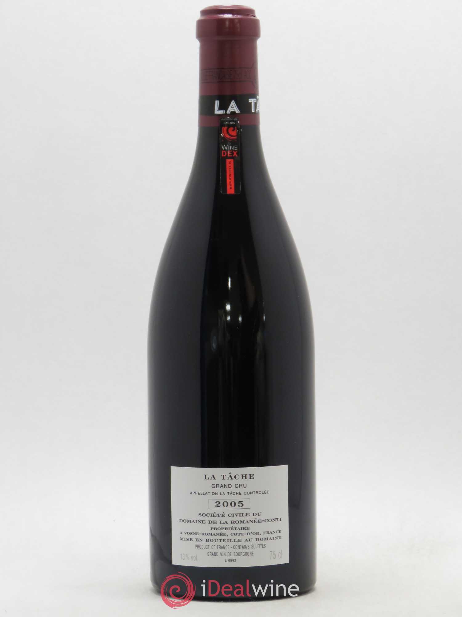 La Tâche Grand Cru Domaine de la Romanée-Conti 2005 - Lot de 1 bouteille - 1
