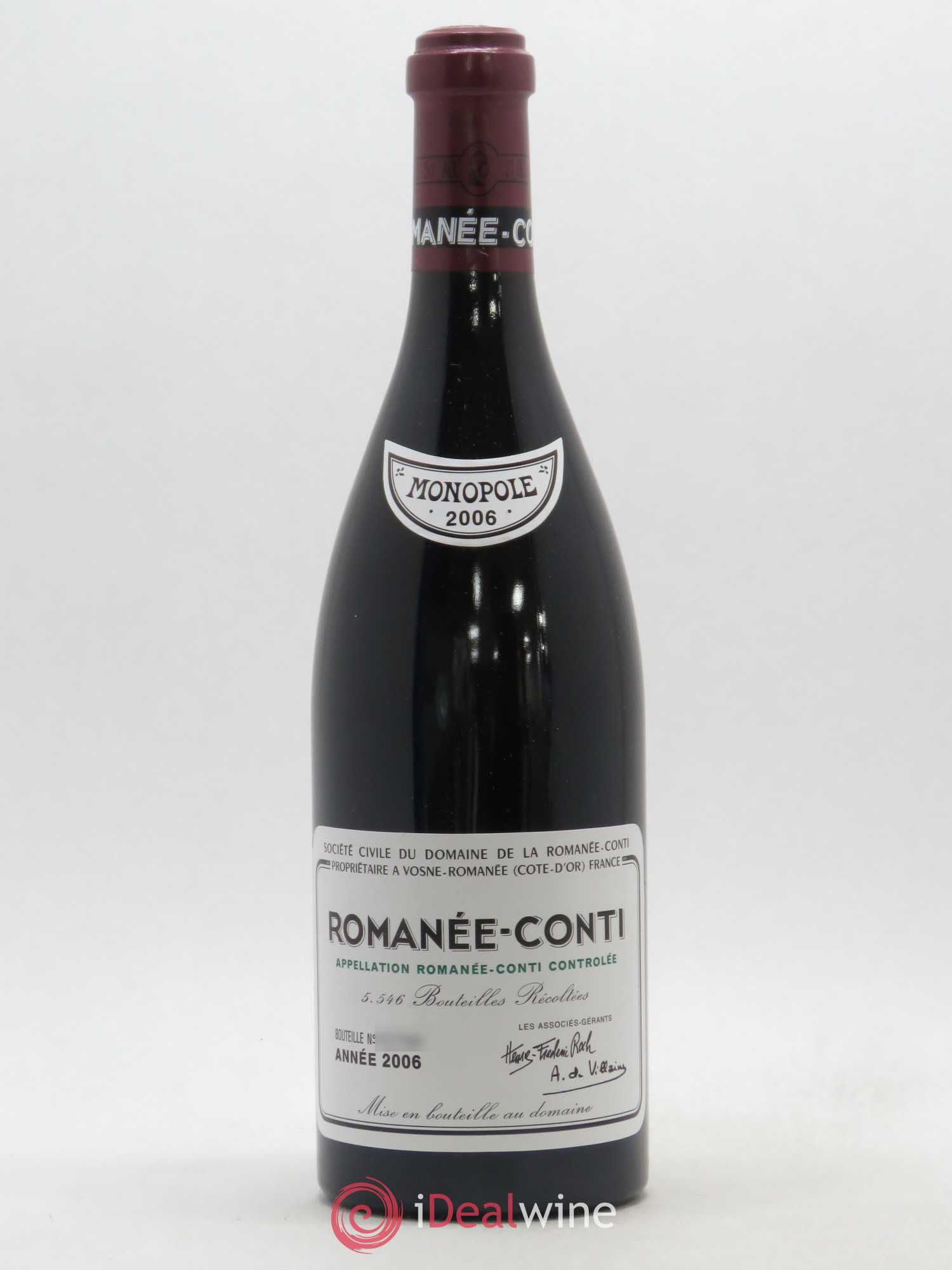 Romanée-Conti Grand Cru Domaine de la Romanée-Conti 2006 - Lot de 1 bouteille - 0