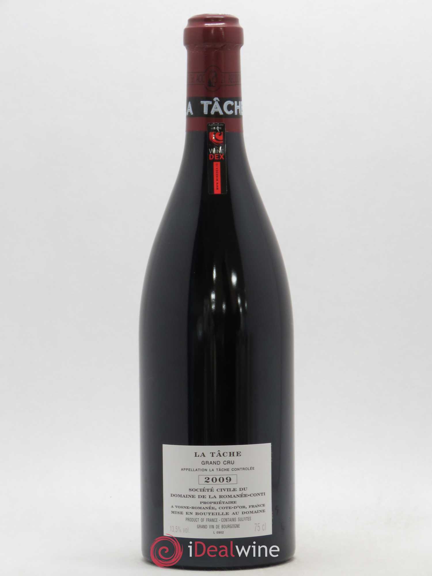 La Tâche Grand Cru Domaine de la Romanée-Conti 2009 - Lot de 1 bouteille - 1