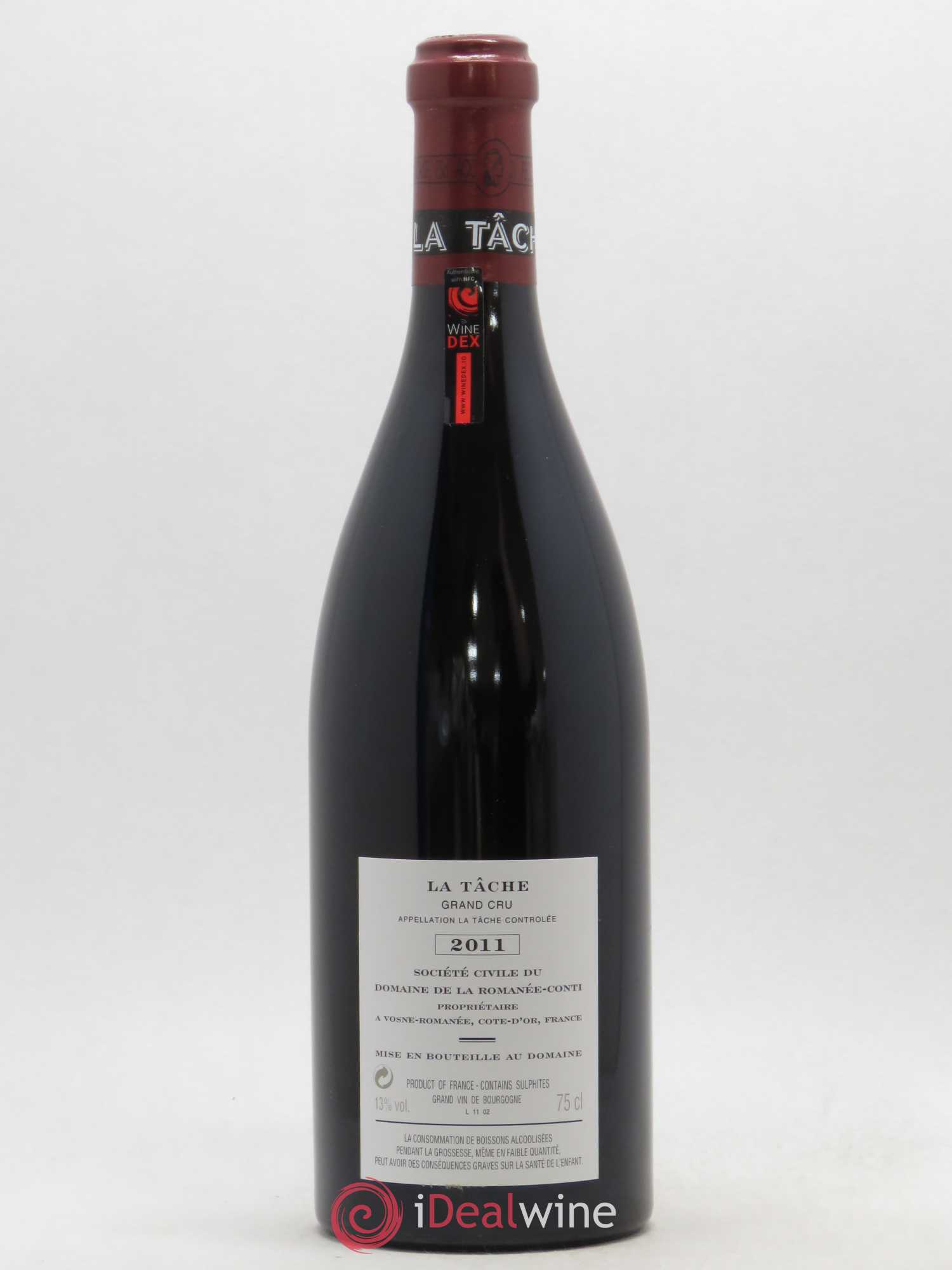La Tâche Grand Cru Domaine de la Romanée-Conti 2011 - Lot de 1 bouteille - 1