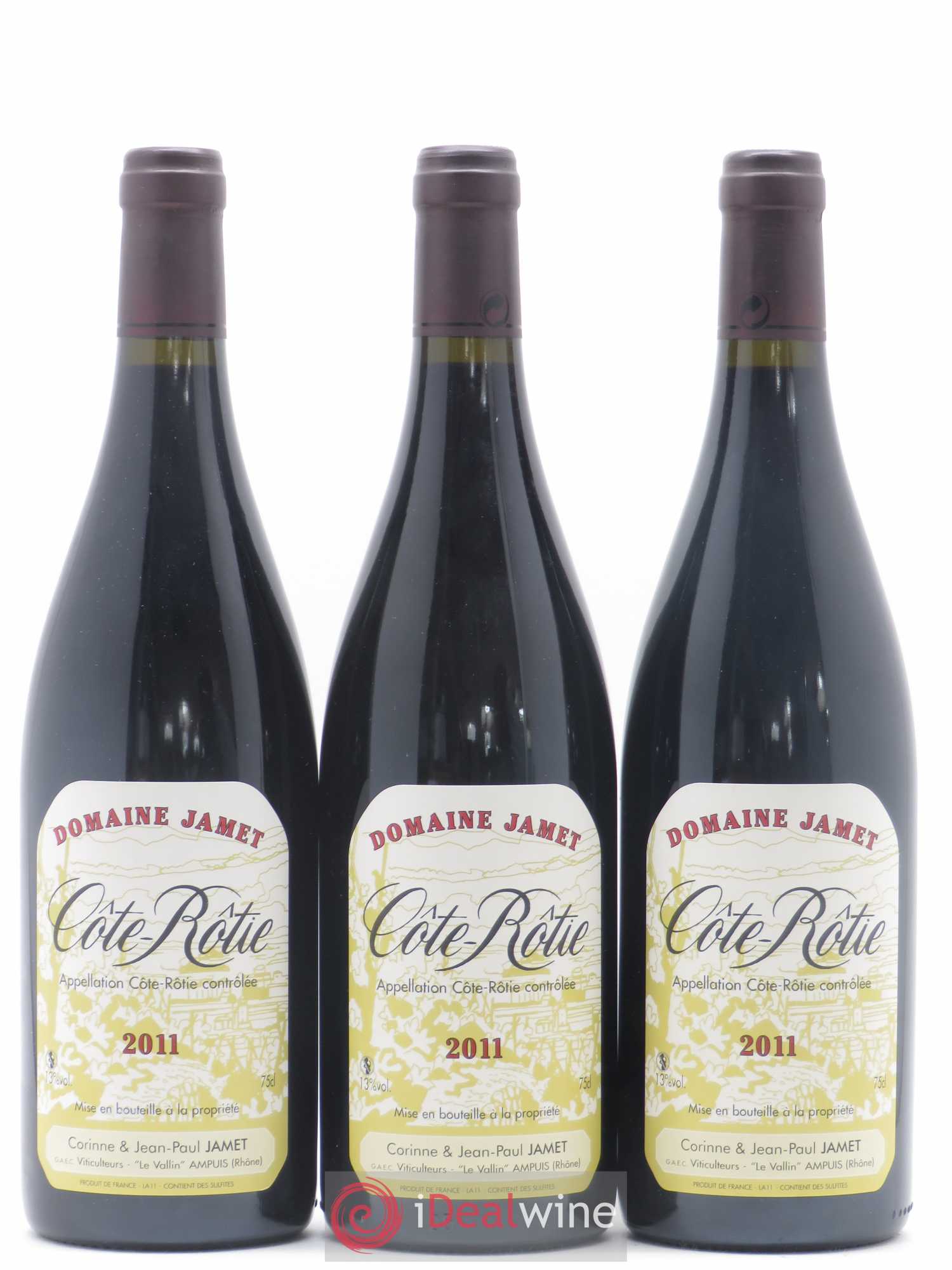 Côte-Rôtie Jamet (Domaine) 2011 - Lot de 3 bouteilles - 0