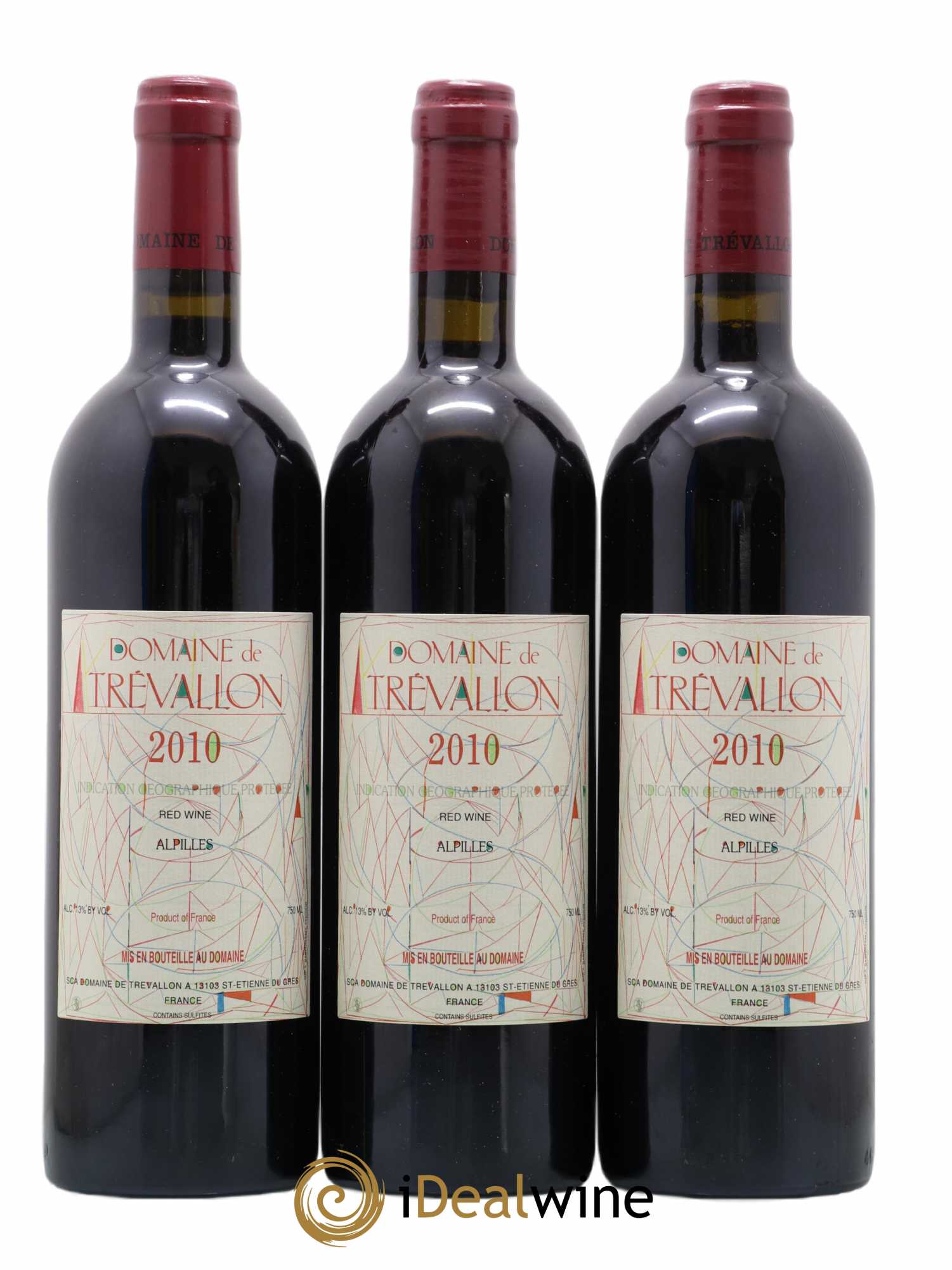 Alpilles Trévallon (Domaine de) Eloi Dürrbach 2010 - Lot de 3 bouteilles - 0