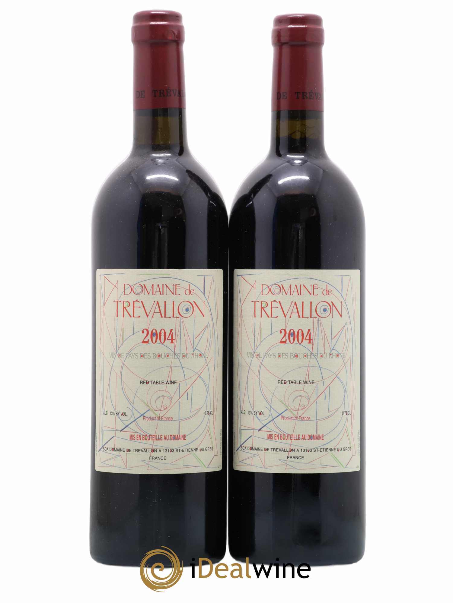 VDP Bouches du Rhône Trévallon (Domaine de) Eloi Dürrbach 2004 - Lot de 2 bouteilles - 0