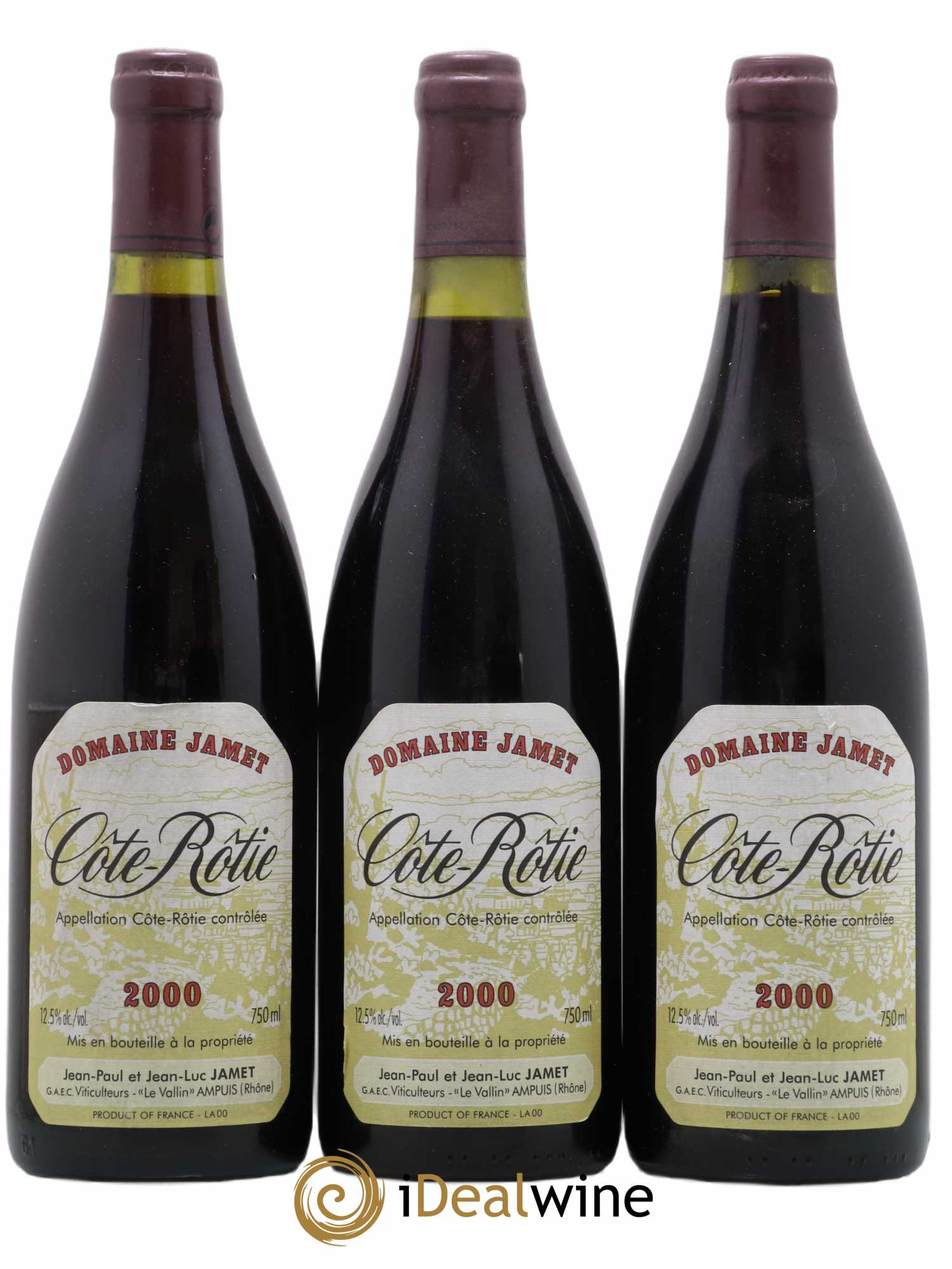 Côte-Rôtie Jamet (Domaine) 2000 - Lot de 3 bouteilles - 0