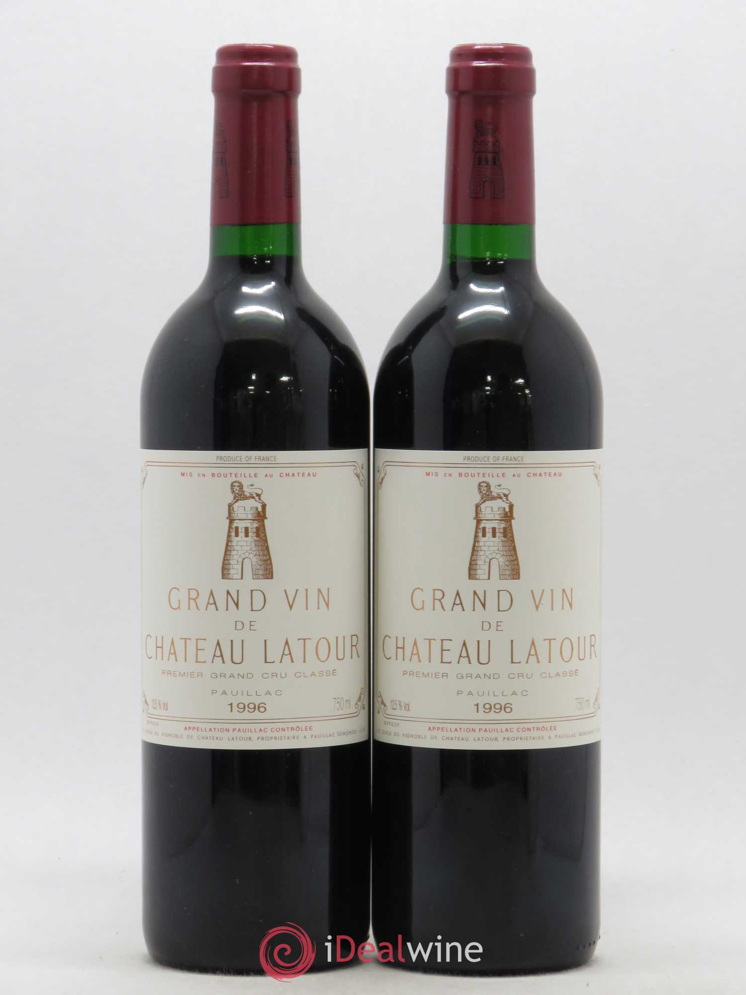 Château Latour 1er Grand Cru Classé 1996 - Lot de 2 bouteilles - 0