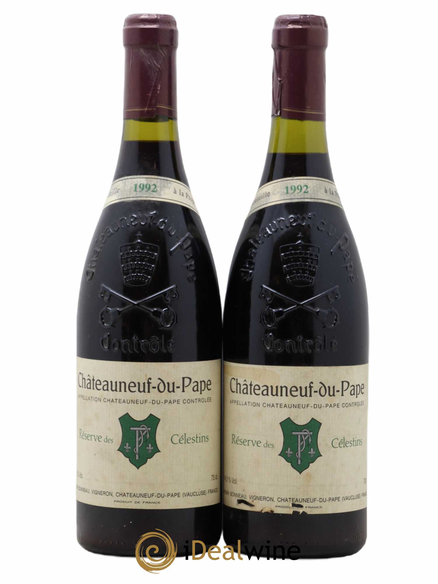 Châteauneuf-du-Pape Réserve des Célestins Henri Bonneau & Fils 1992 - Lot de 2 bouteilles - 0