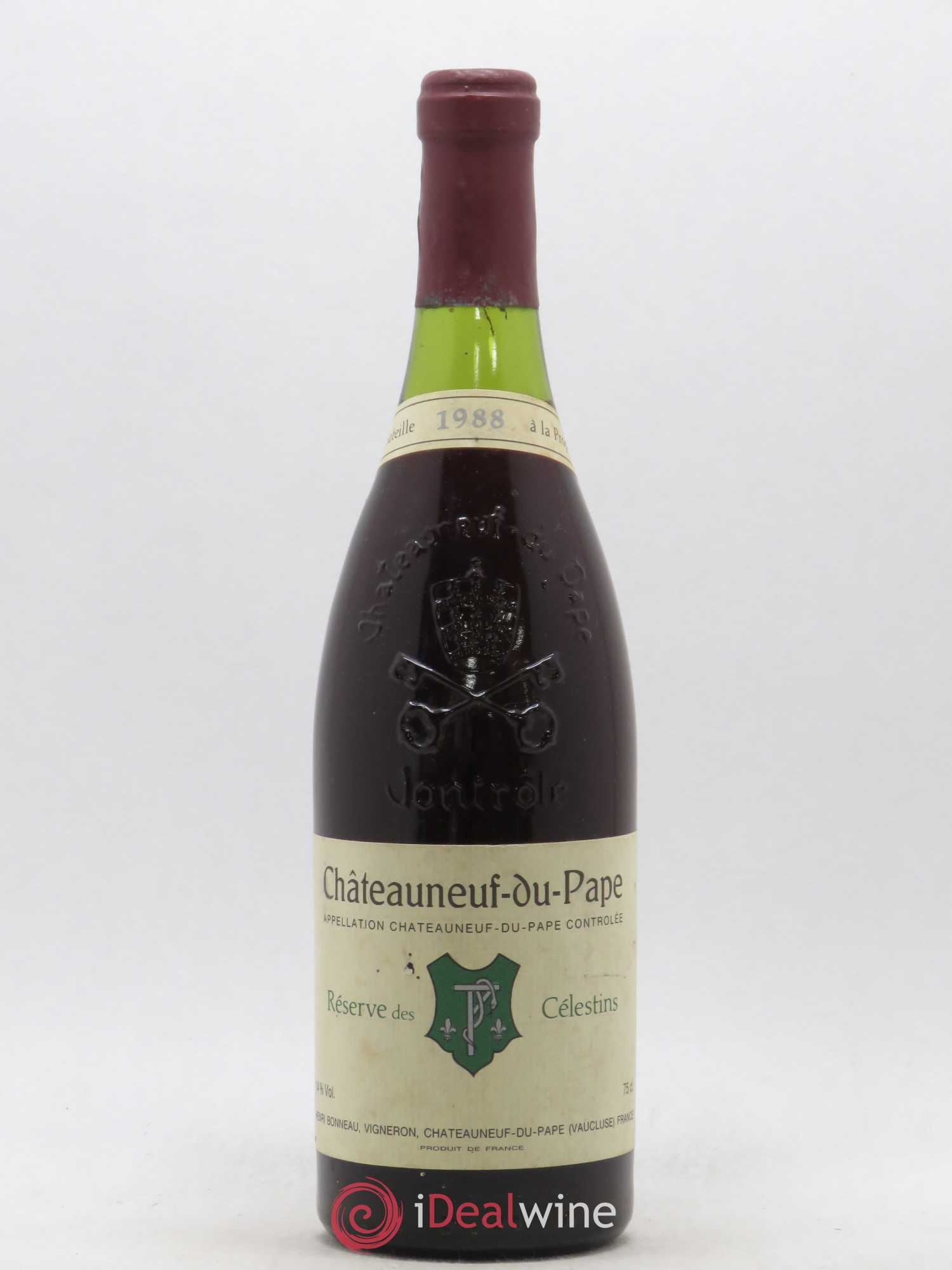Châteauneuf-du-Pape Réserve des Célestins Henri Bonneau & Fils 1988 - Lot de 1 bouteille - 0