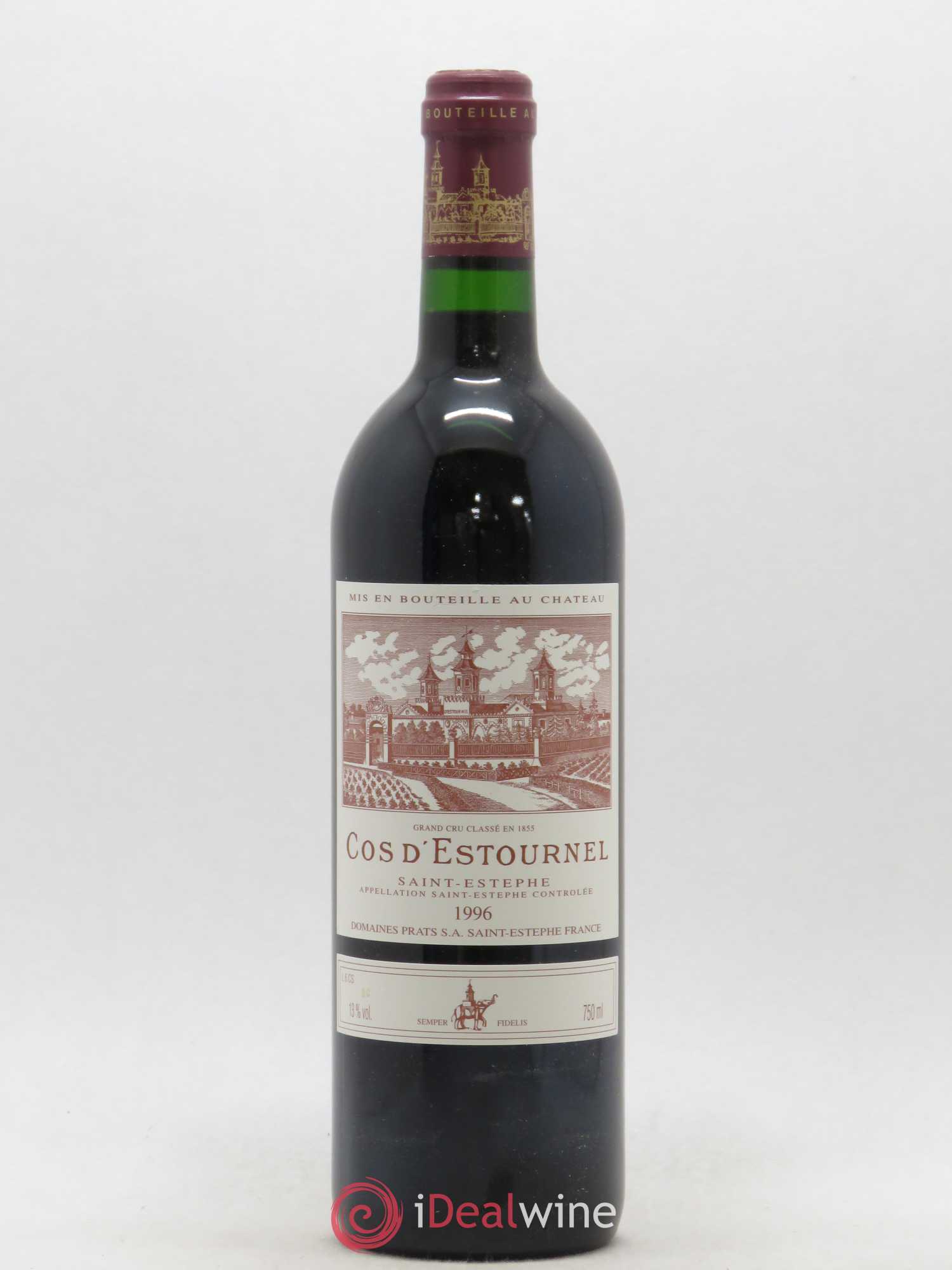 Cos d'Estournel 2ème Grand Cru Classé 1996 - Lot de 1 bouteille - 0