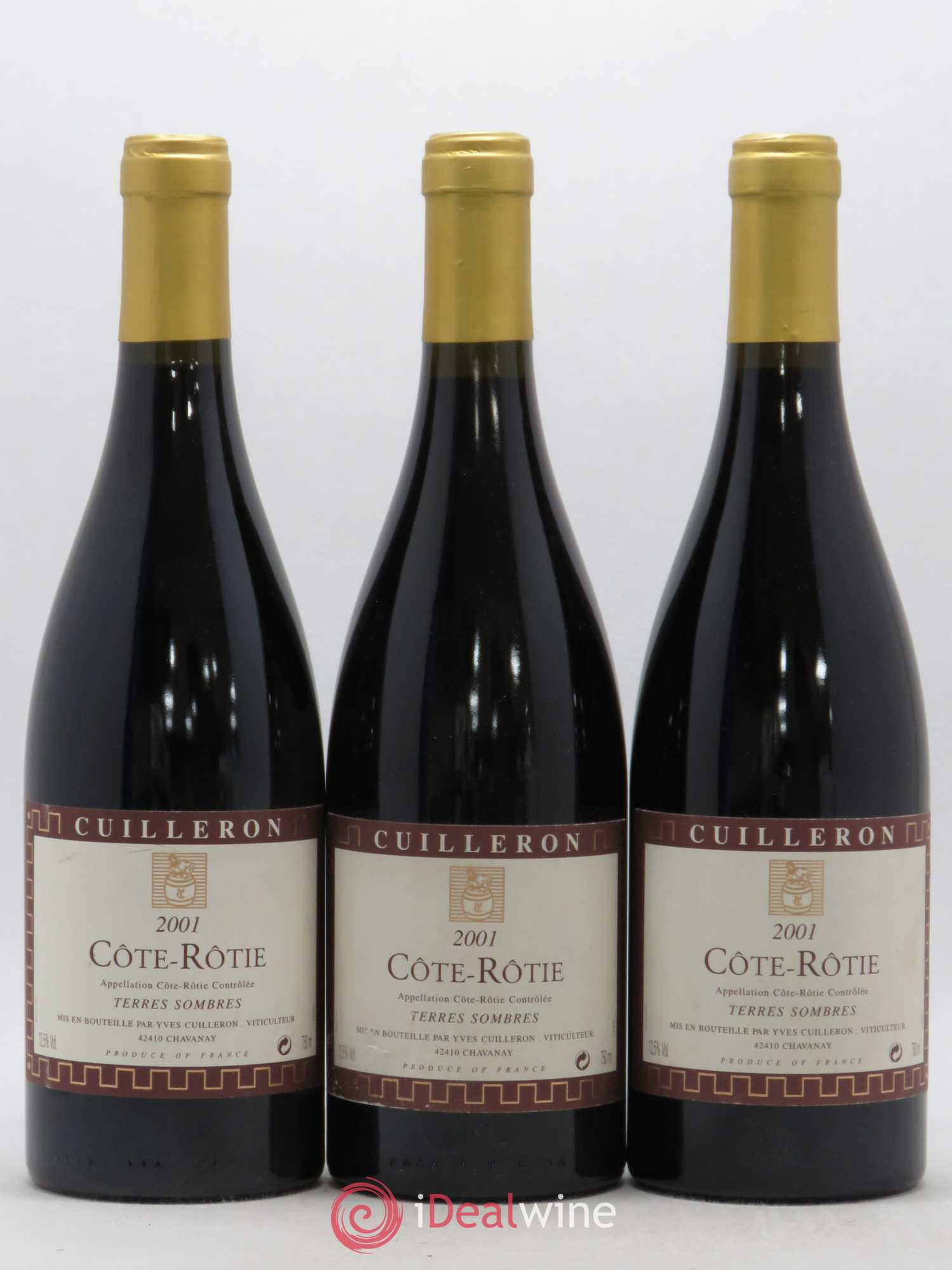 Côte-Rôtie Terres Sombres Yves Cuilleron (Domaine) 2001 - Lotto di 3 bottiglie - 0