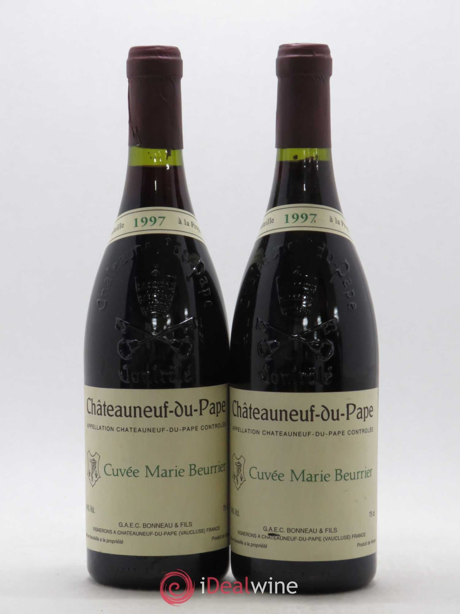 Châteauneuf-du-Pape Marie Beurrier Henri Bonneau & Fils 1997 - Lot de 2 bouteilles - 0