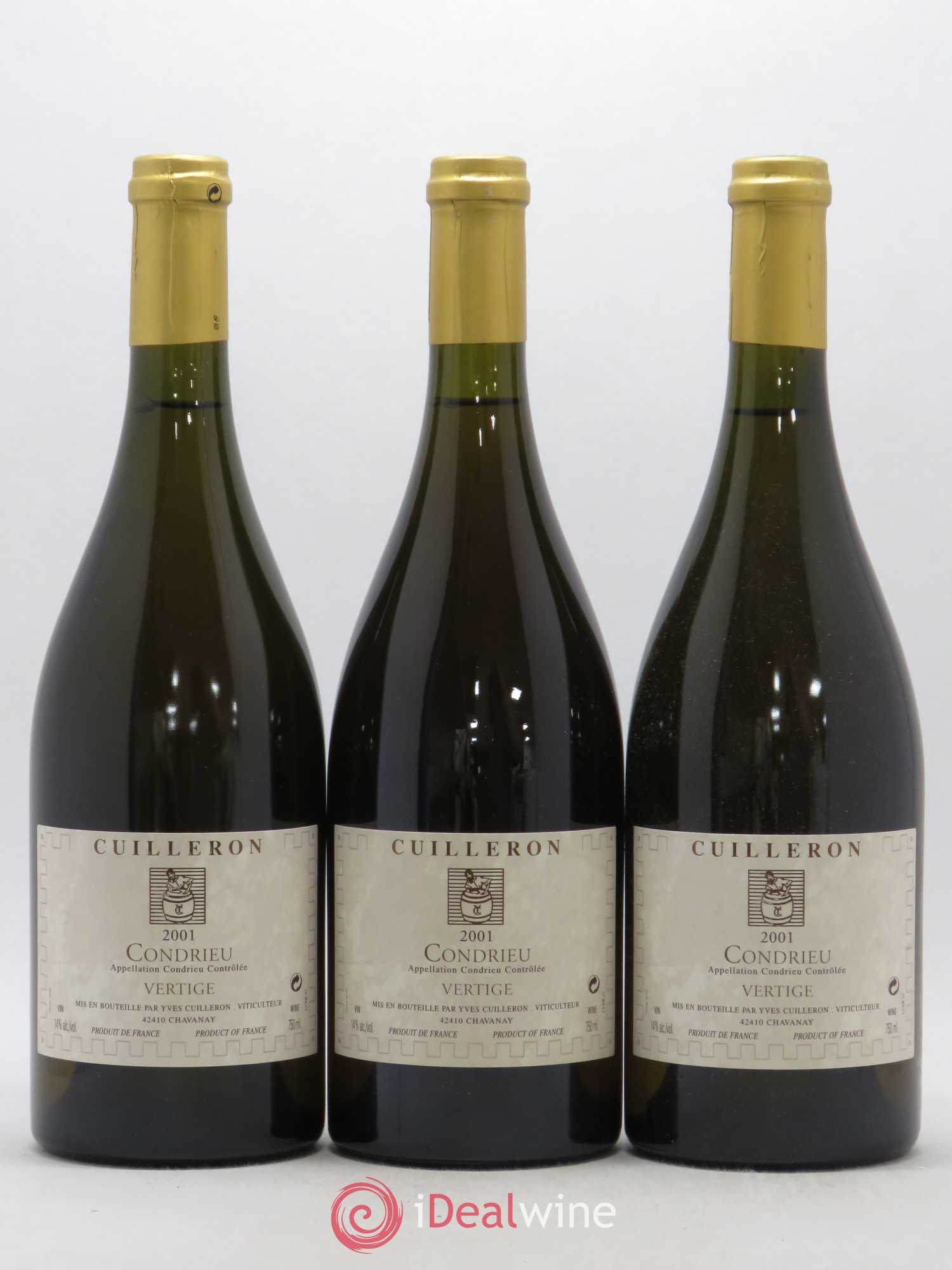 Condrieu Vertige Yves Cuilleron (Domaine) 2001 - Lot de 3 bouteilles - 0