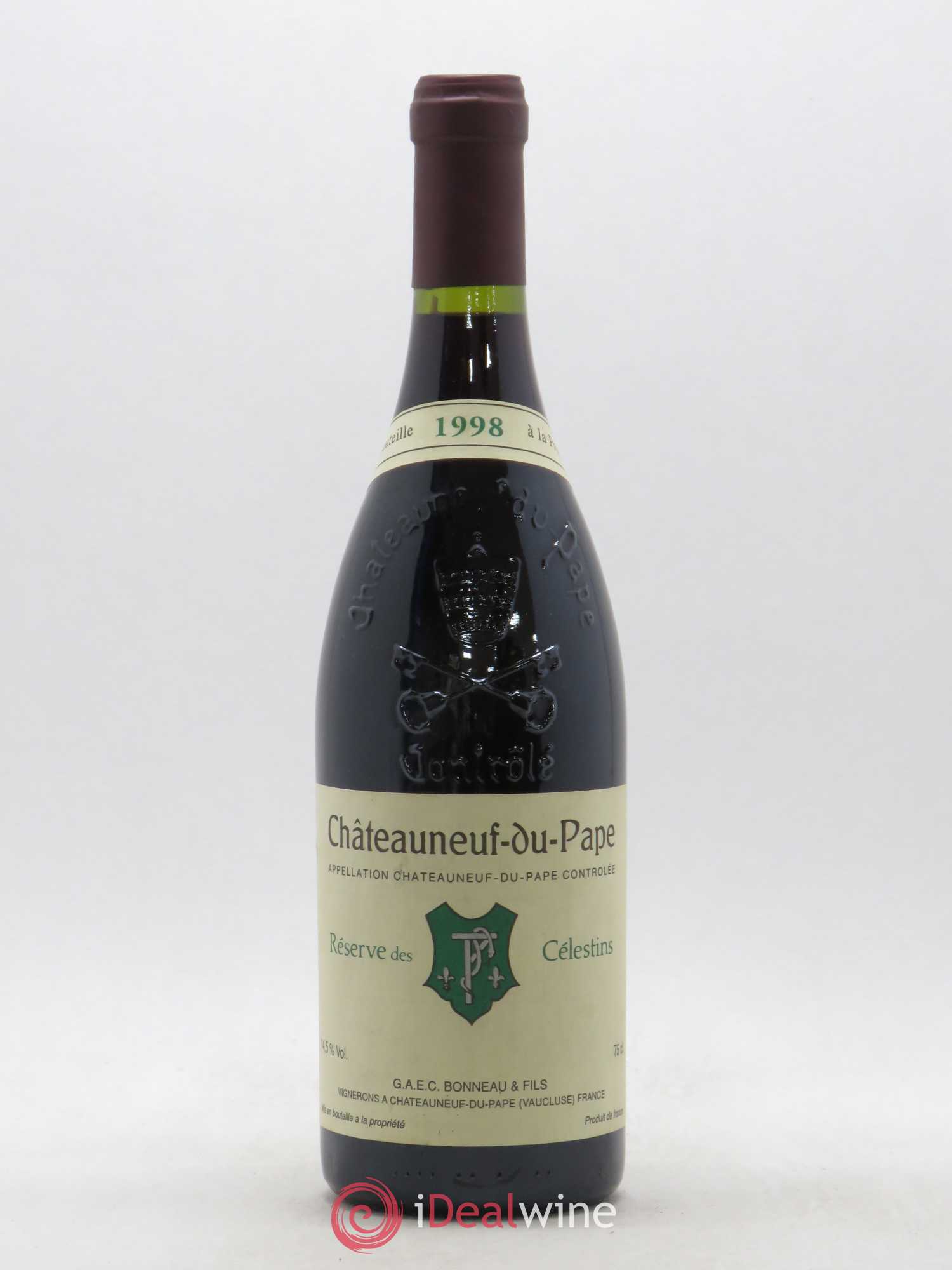 Châteauneuf-du-Pape Réserve des Célestins Henri Bonneau & Fils 1998 - Lot de 1 bouteille - 0