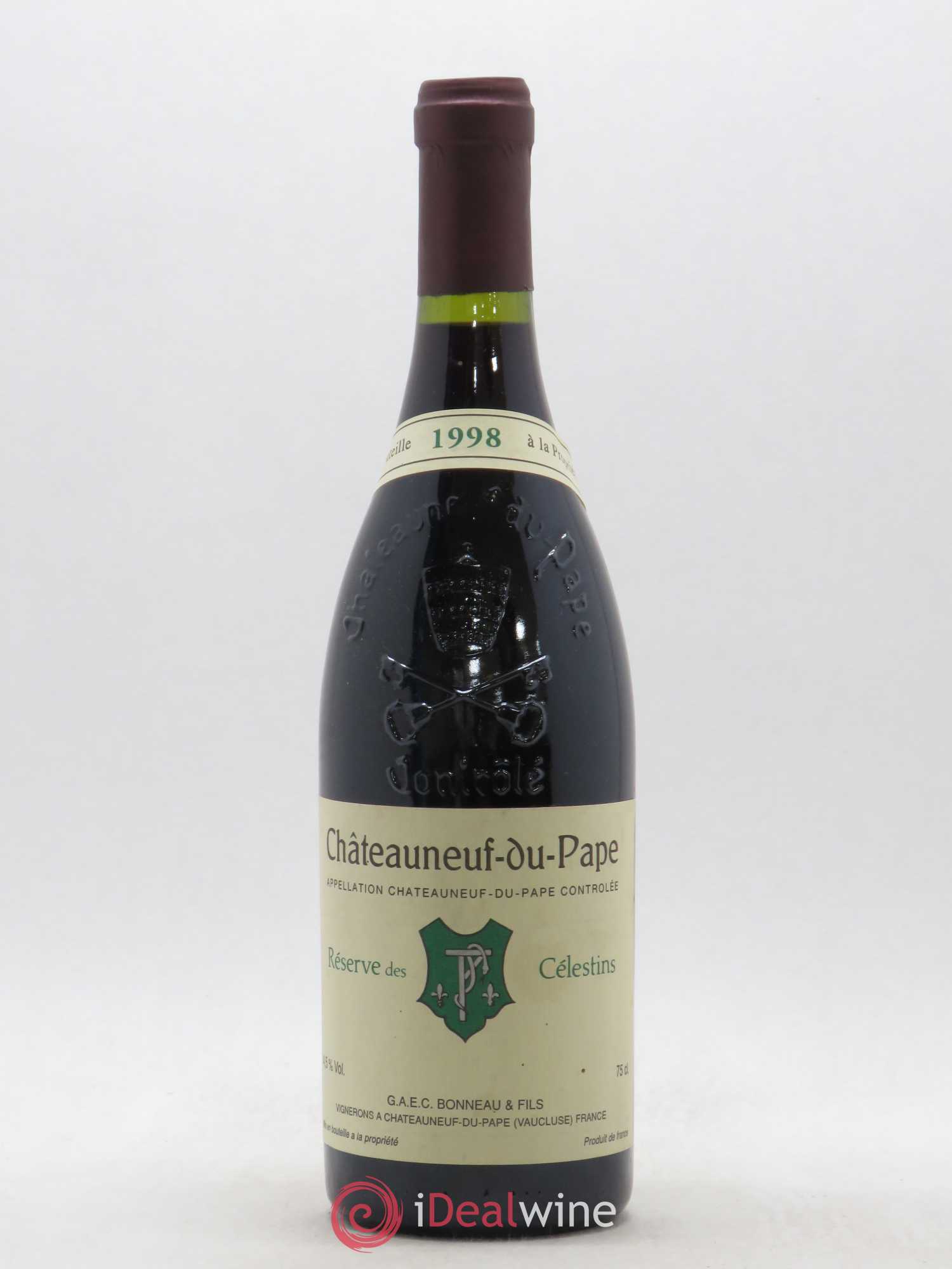 Châteauneuf-du-Pape Réserve des Célestins Henri Bonneau & Fils 1998 - Lot de 1 bouteille - 0