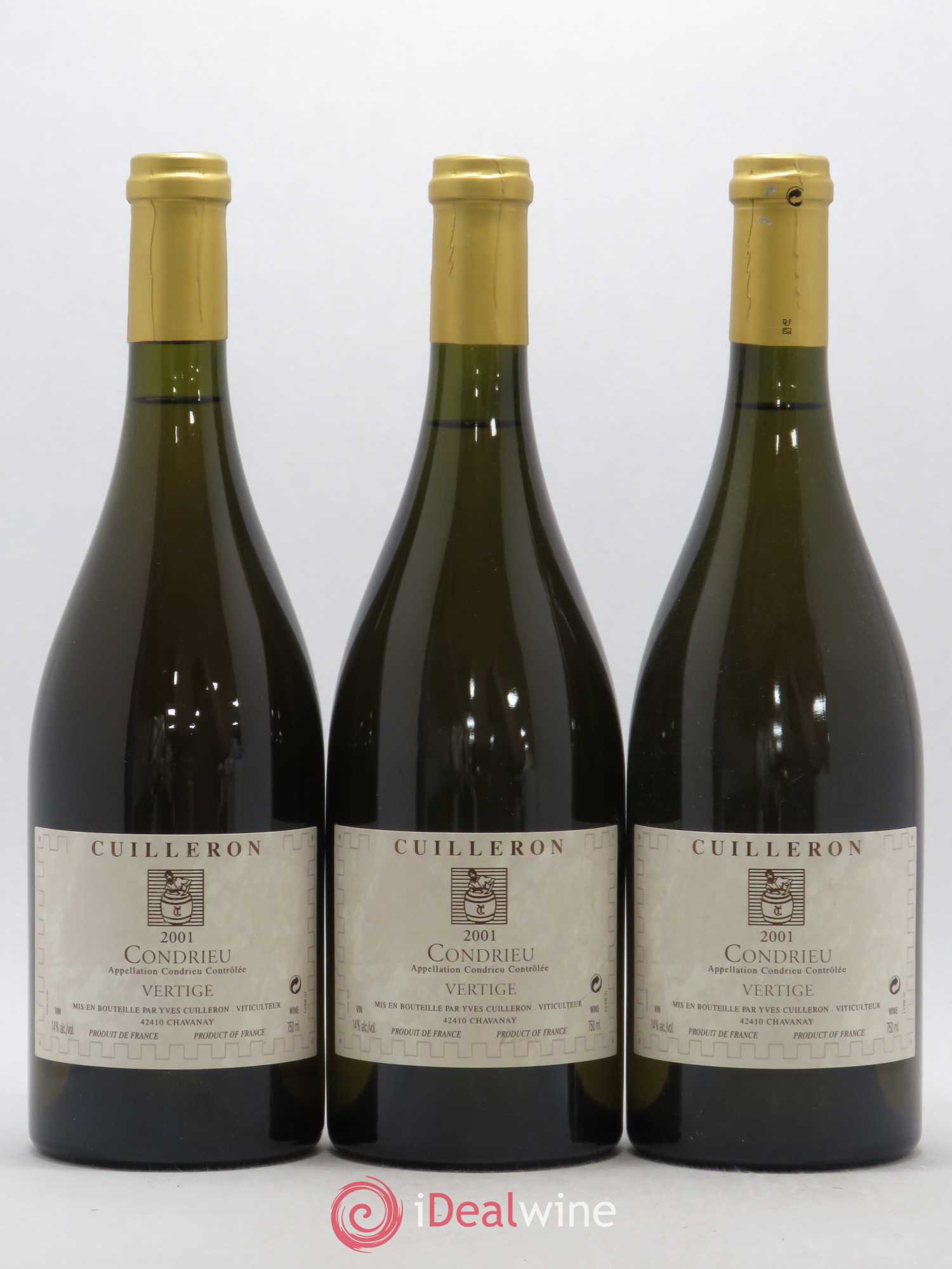 Condrieu Vertige Yves Cuilleron (Domaine) 2001 - Lot de 3 bouteilles - 0