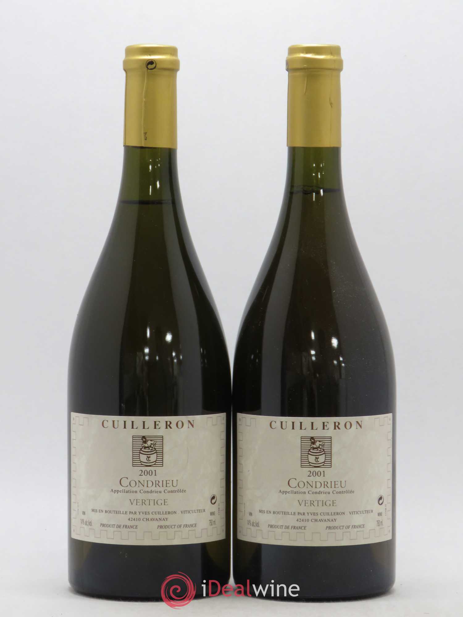 Condrieu Vertige Yves Cuilleron (Domaine) 2001 - Lot de 2 bouteilles - 0
