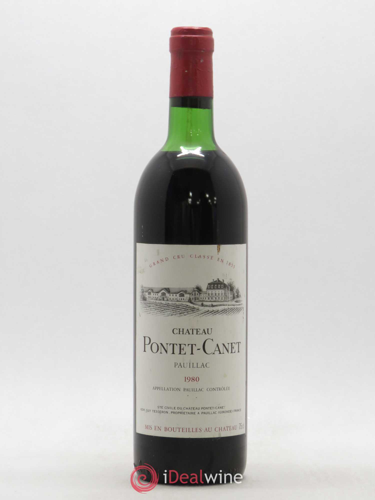 Château Pontet Canet 5ème Grand Cru Classé 1980 - Lot de 1 bouteille - 0