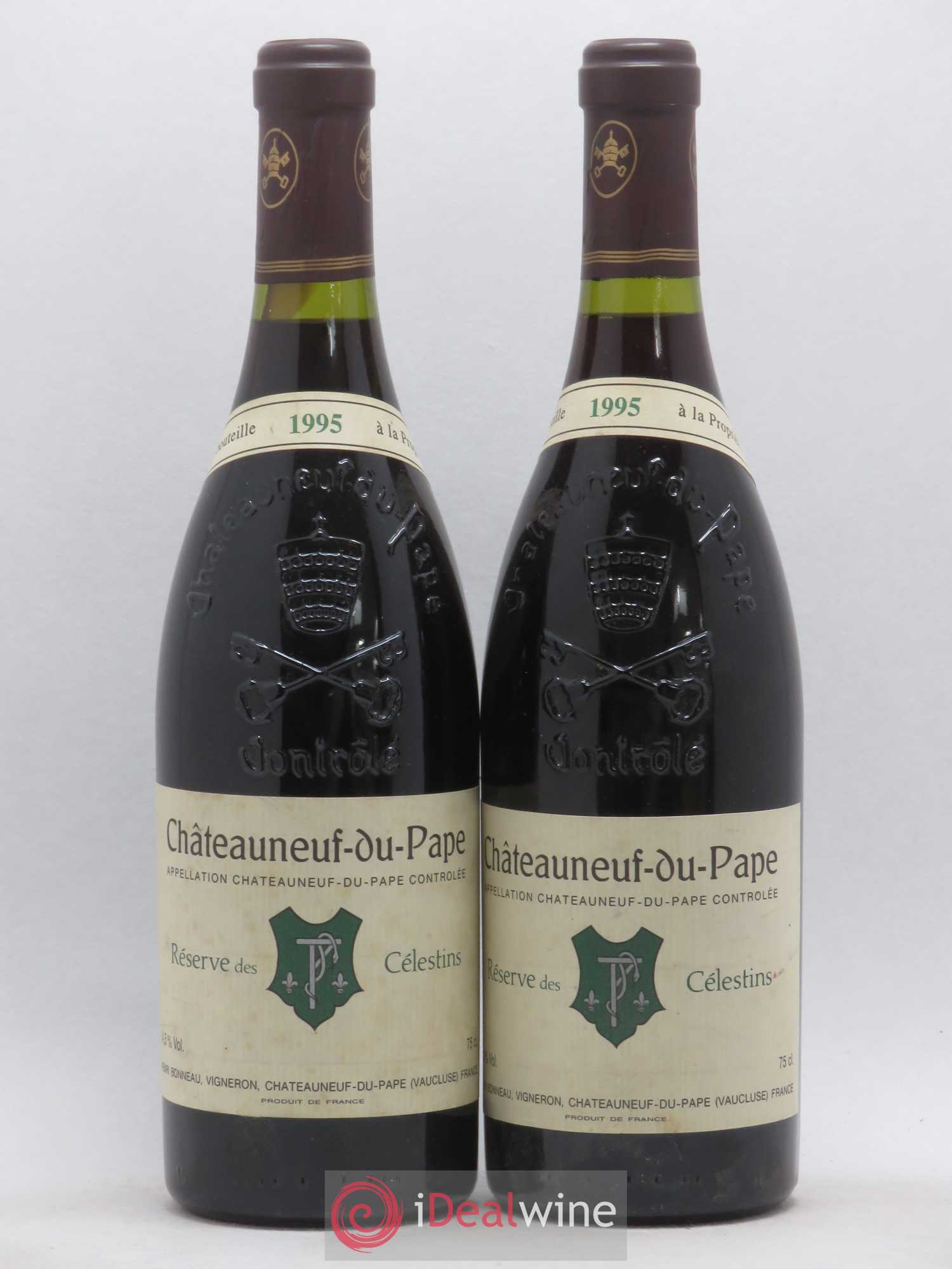 Châteauneuf-du-Pape Réserve des Célestins Henri Bonneau & Fils 1995 - Lot de 2 bouteilles - 0