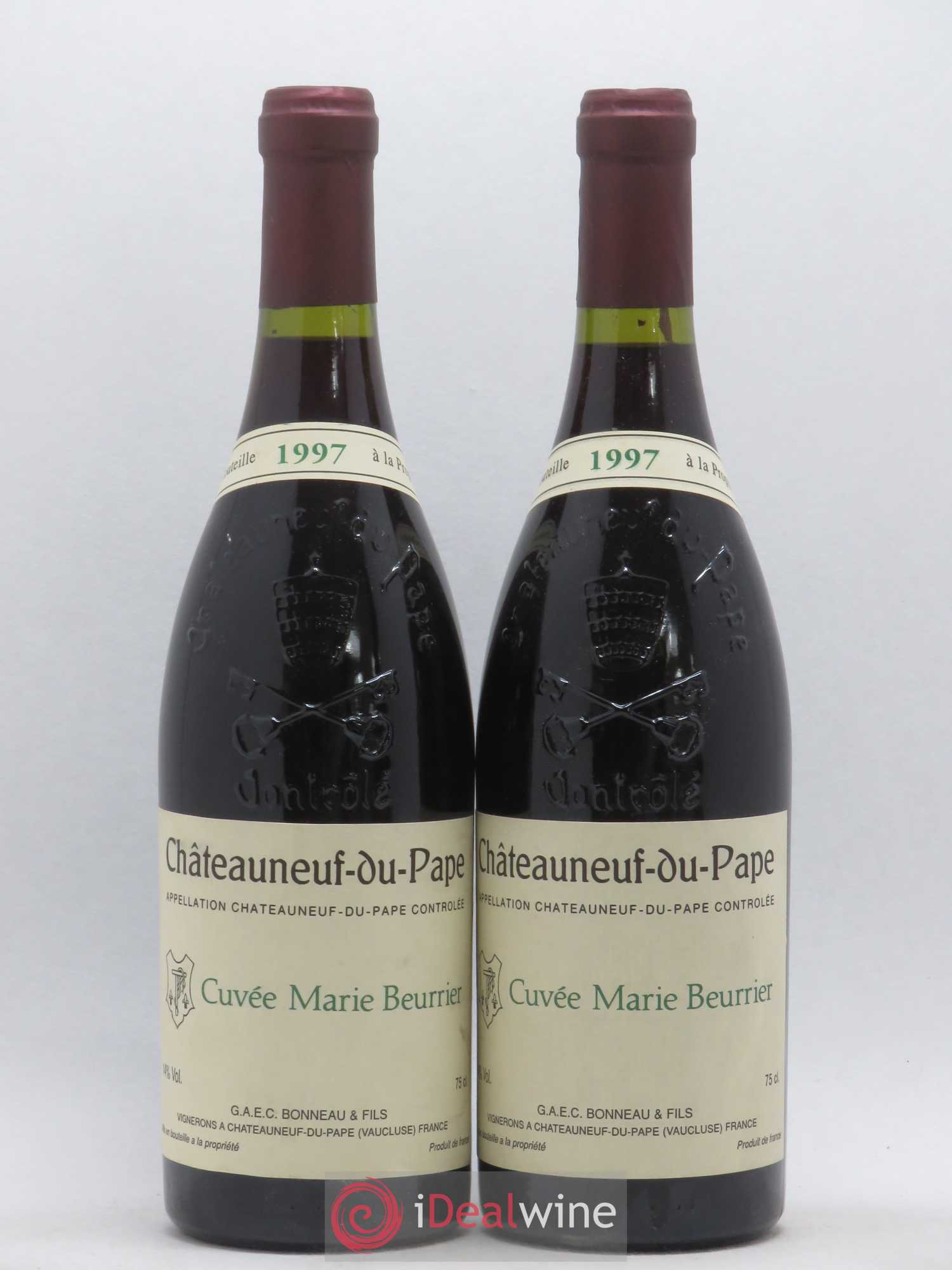 Châteauneuf-du-Pape Marie Beurrier Henri Bonneau & Fils 1997 - Lot de 2 bouteilles - 0