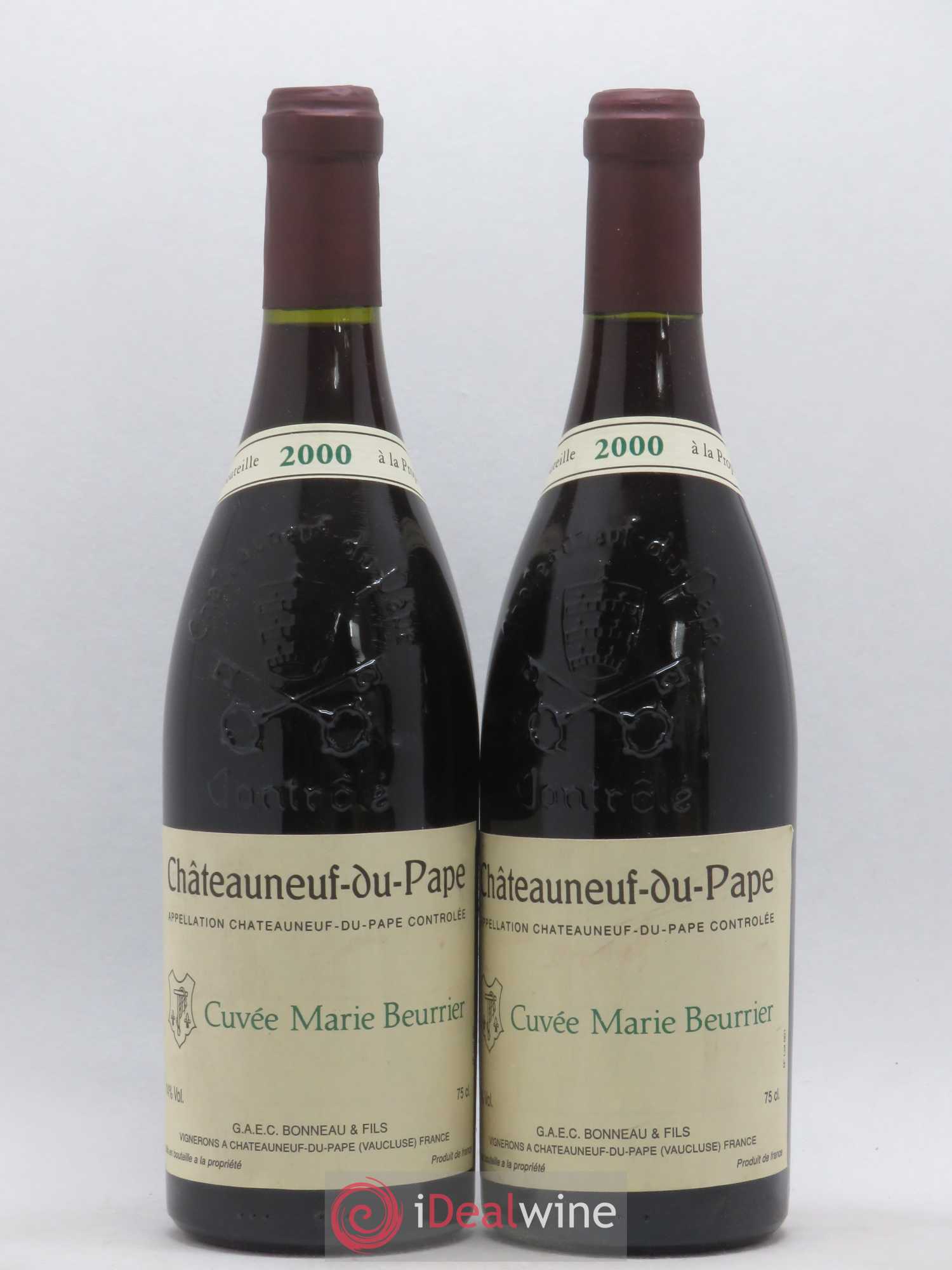 Châteauneuf-du-Pape Marie Beurrier Henri Bonneau & Fils 2000 - Lot de 2 bouteilles - 0