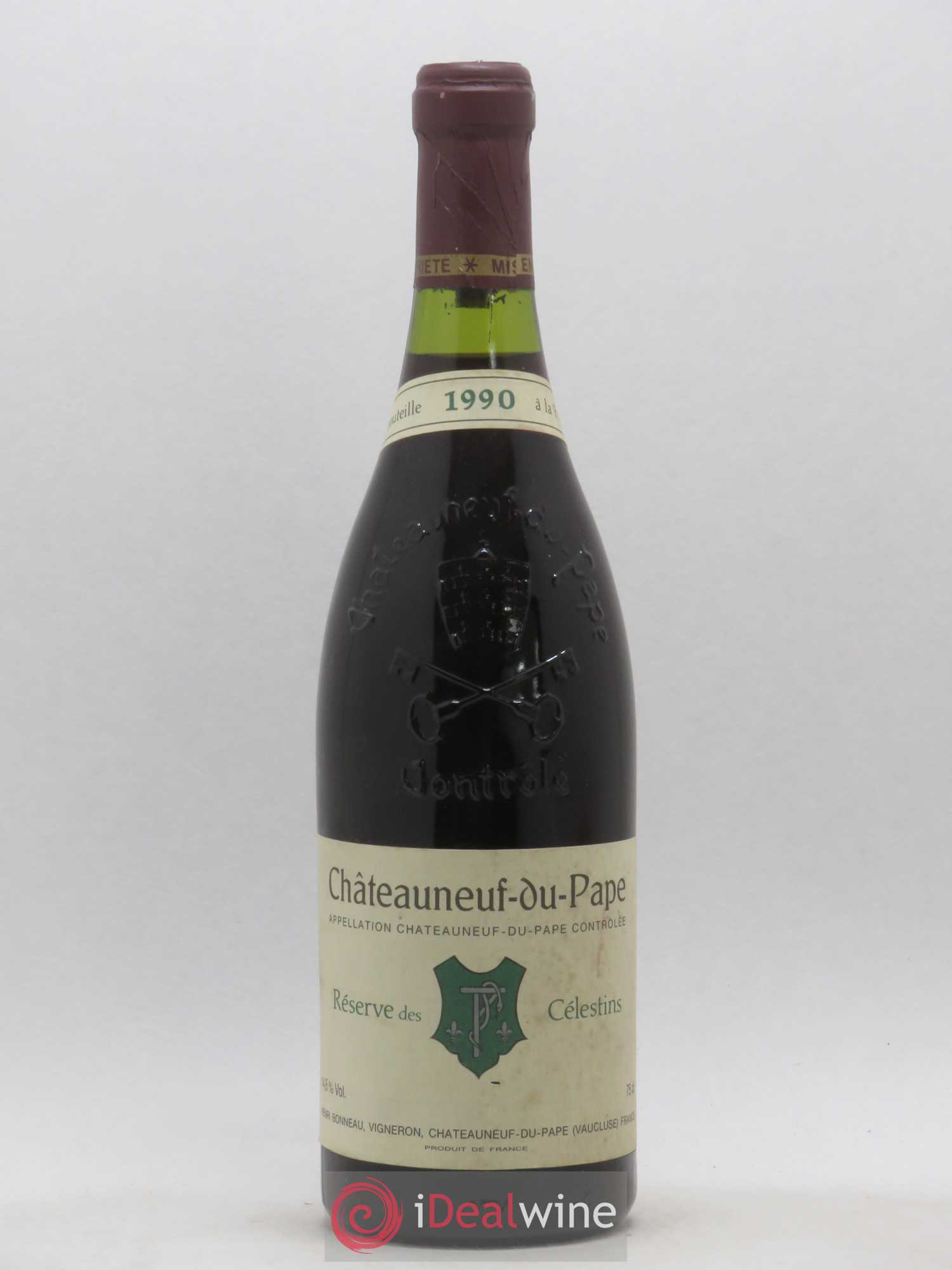 Châteauneuf-du-Pape Réserve des Célestins Henri Bonneau & Fils 1990 - Lot de 1 bouteille - 0