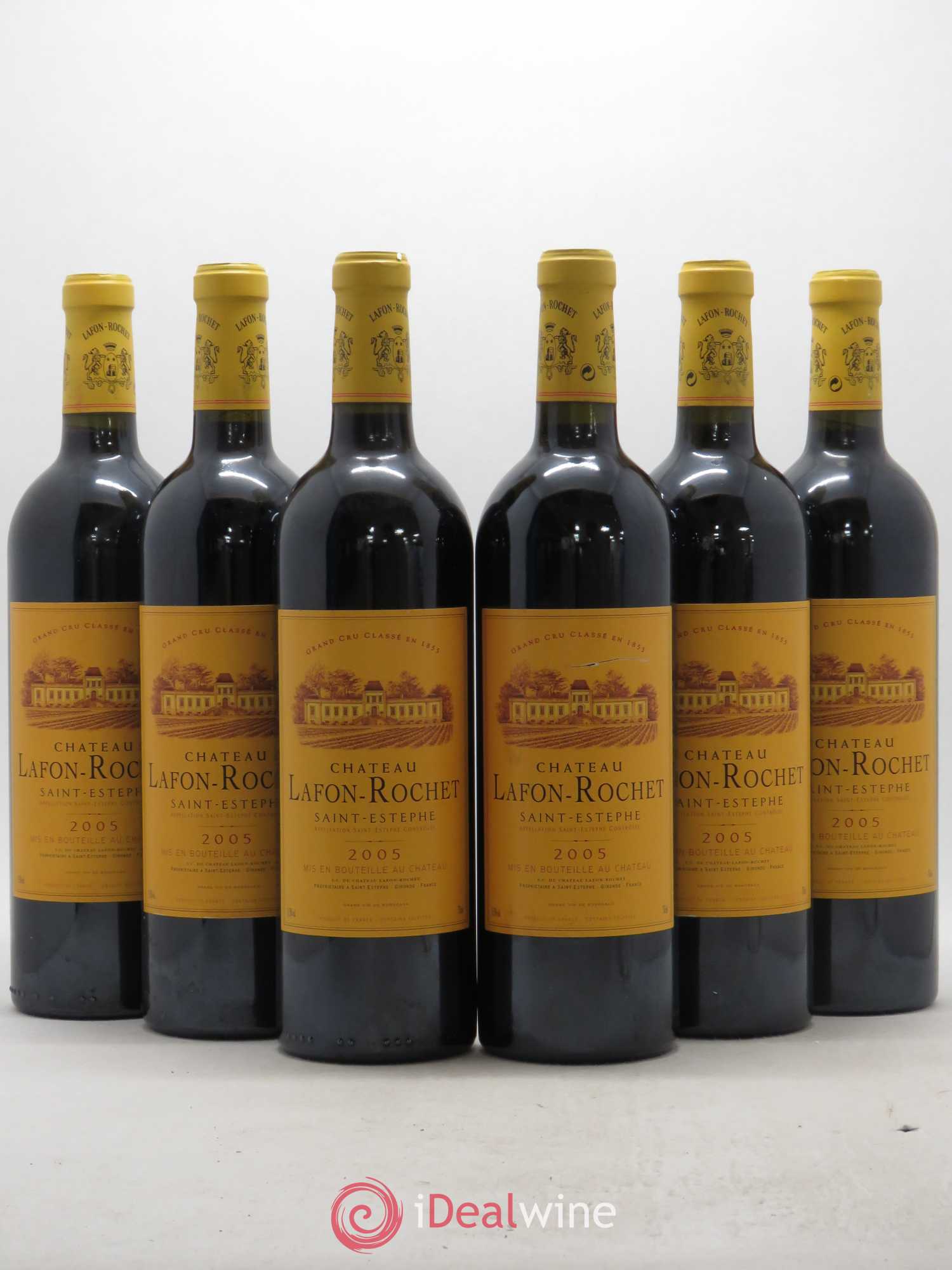 Château Lafon Rochet 4ème Grand Cru Classé 2005 - Lot de 6 bouteilles - 0