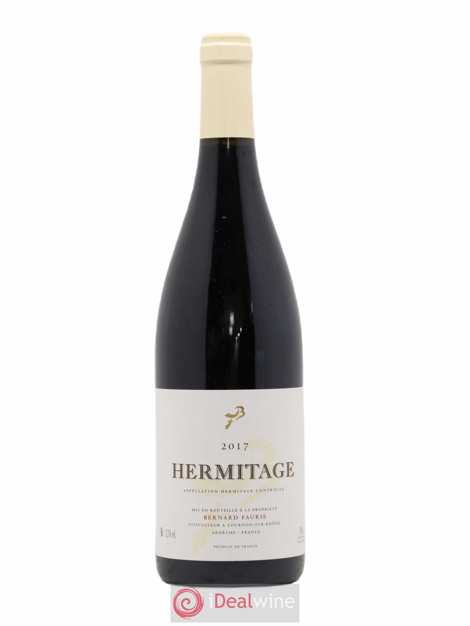 Hermitage Greffieux Bessards (capsule blanche) Bernard Faurie 2017 - Lot de 1 bouteille - 0