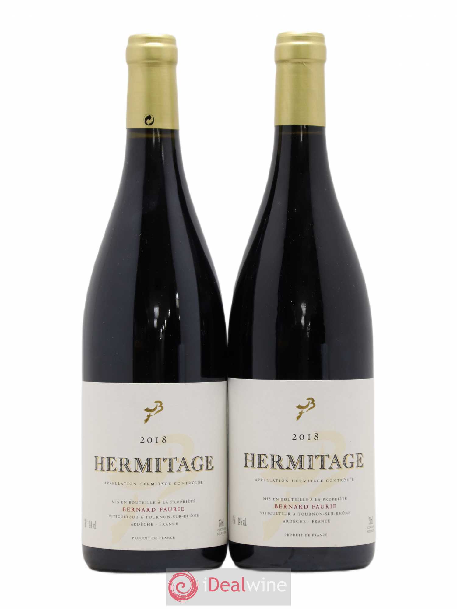 Hermitage Bessards Méal (capsule dorée) Bernard Faurie 2018 - Lot de 2 bouteilles - 0