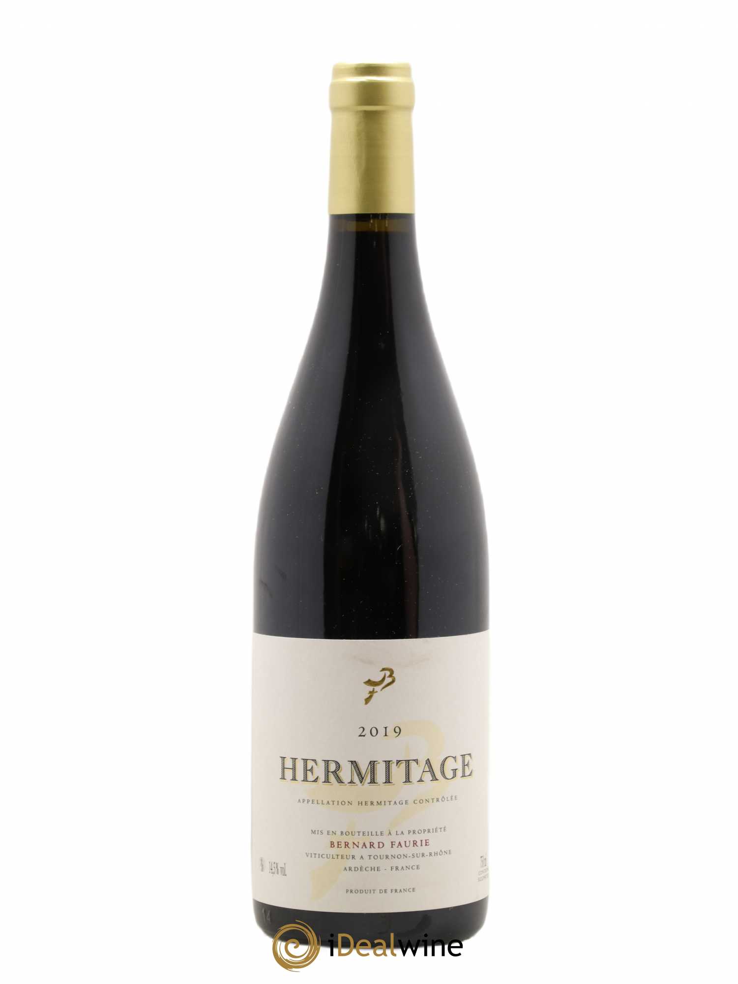 Hermitage Bessards Méal (capsule dorée) Bernard Faurie 2019 - Lot de 1 bouteille - 0