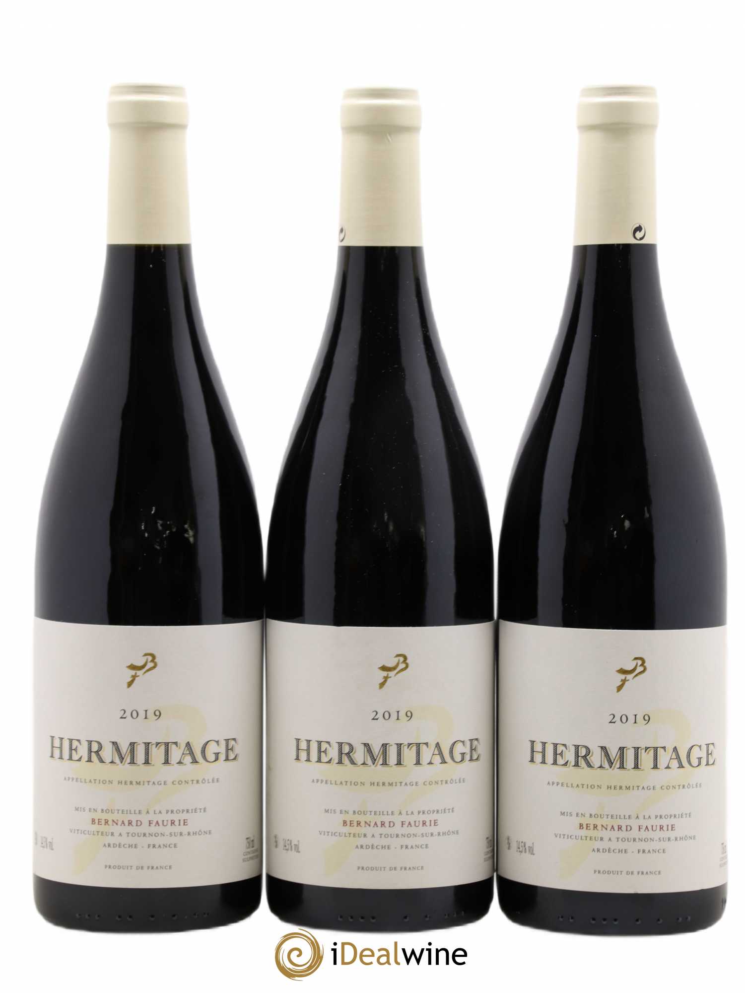 Hermitage Bernard Faurie 2019 - Lot de 3 bouteilles - 0