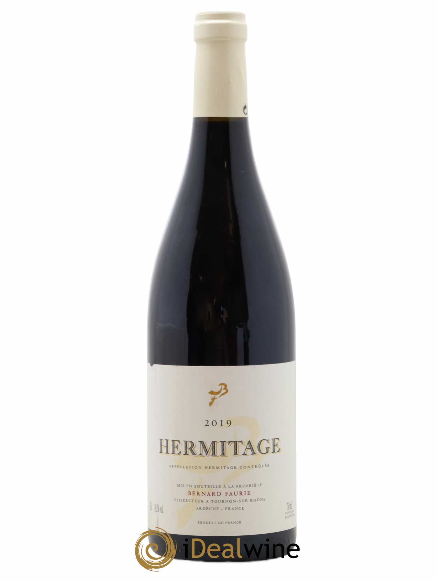 Hermitage Greffieux Bessards (capsule blanche) Bernard Faurie 2019 - Lot de 1 bouteille - 0