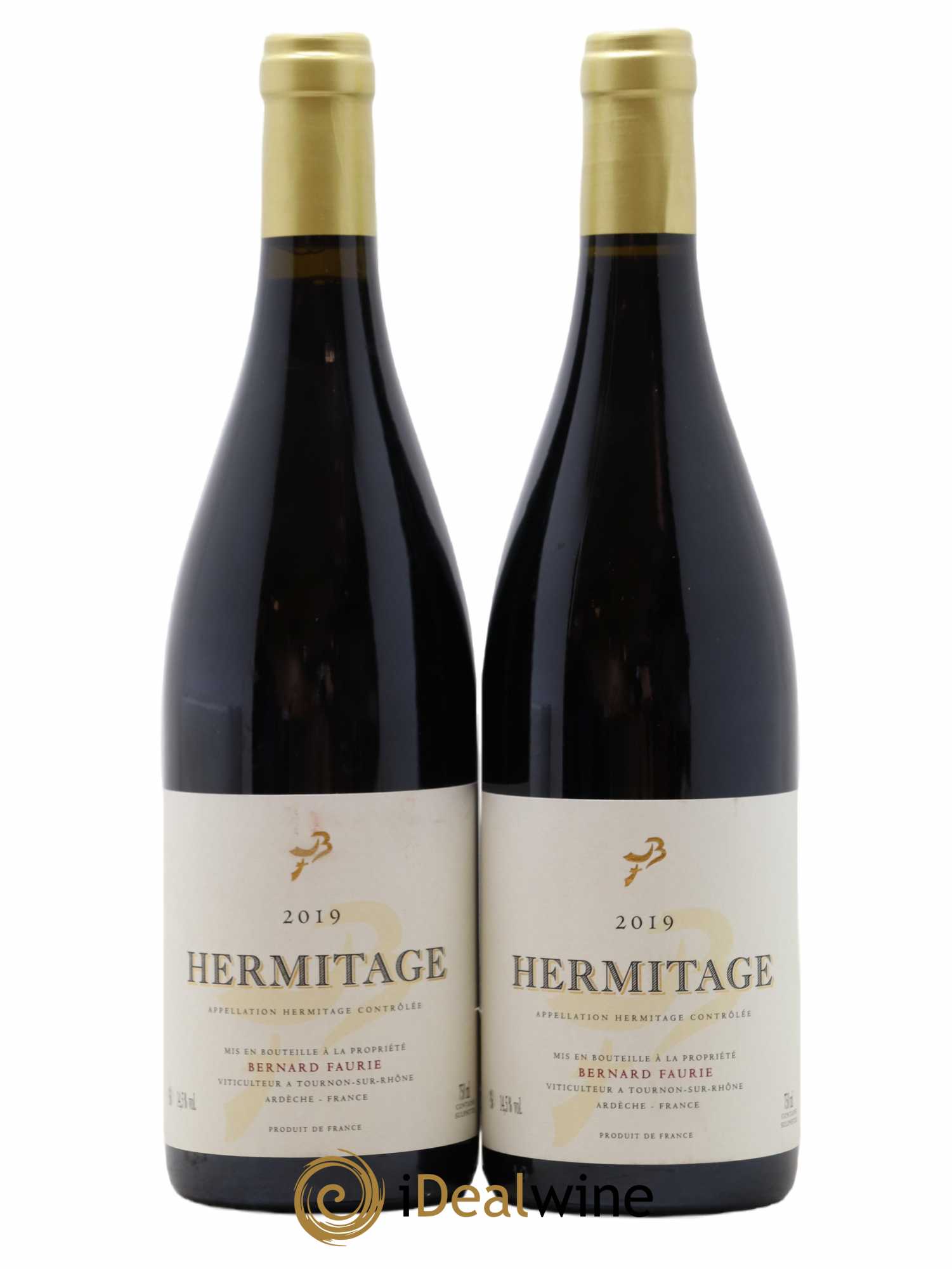 Hermitage Bessards Méal (capsule dorée) Bernard Faurie 2019 - Lot de 2 bouteilles - 0