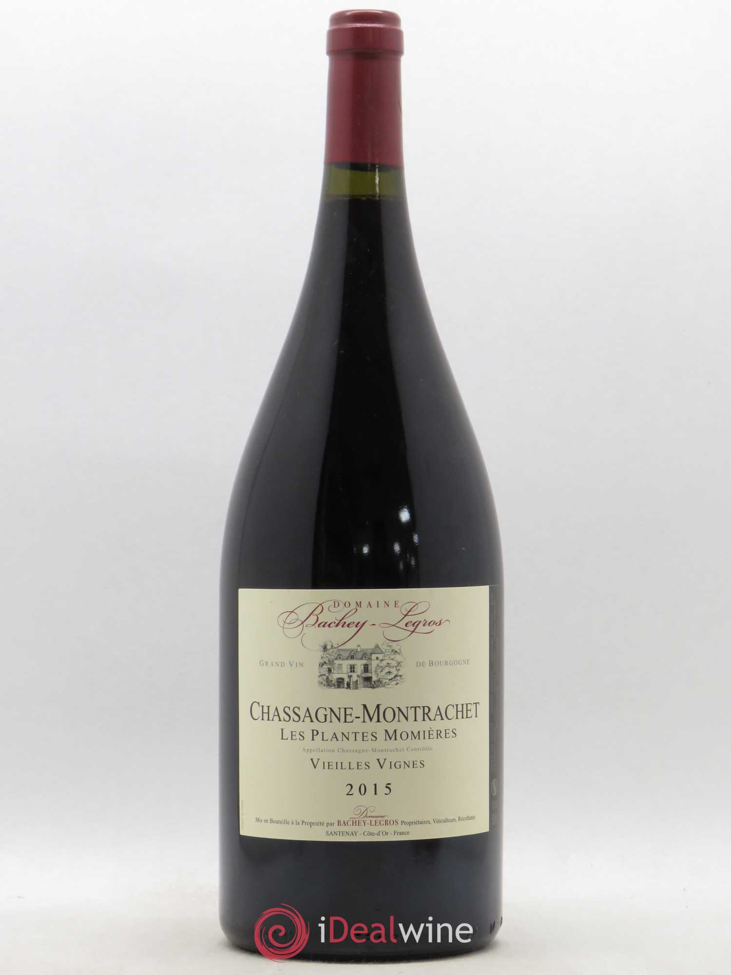 Chassagne-Montrachet Village Les Plantes Momières Vieilles Vignes Bachey Legros 2015 - Posten von 1 Magnum - 0