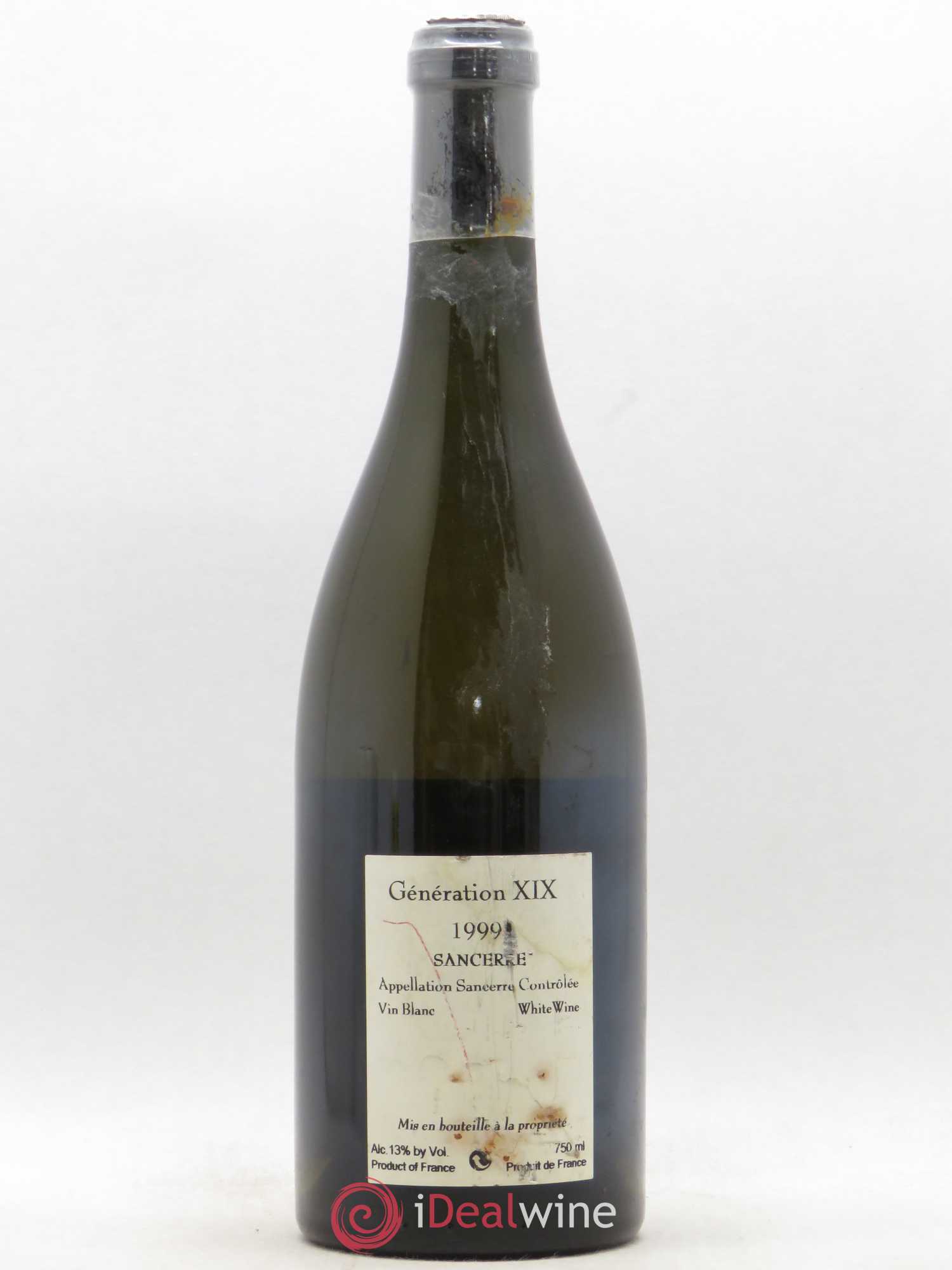 Sancerre Génération XIX Alphonse Mellot 1999 - Lot de 1 bouteille - 1
