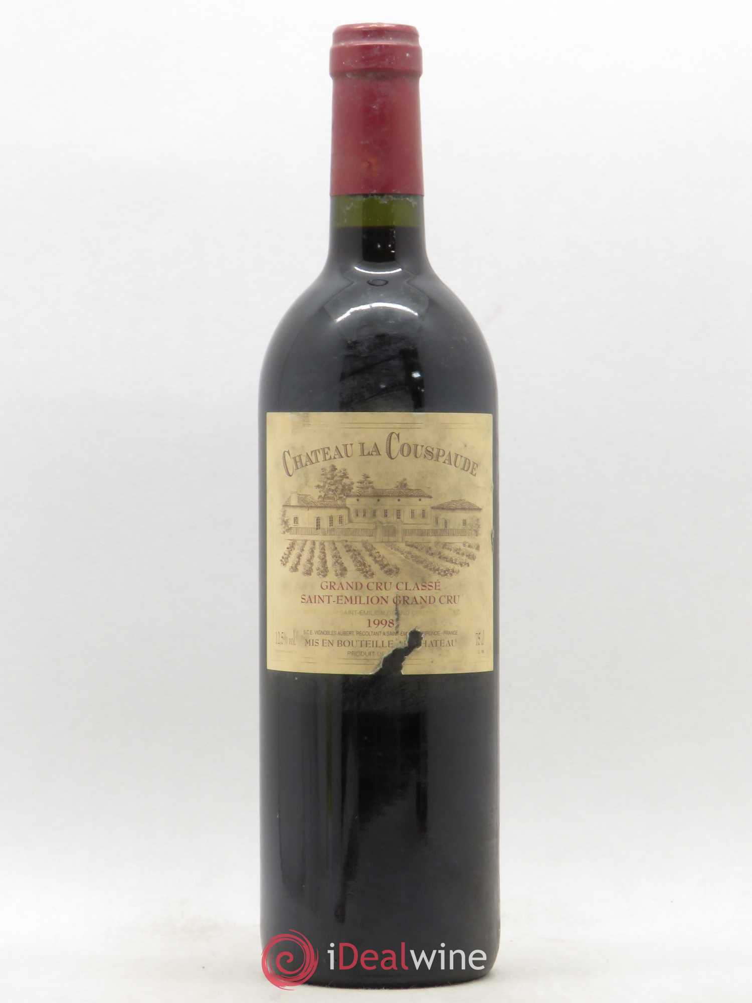 Château la Couspaude Grand Cru Classé 1998 - Lot de 1 bouteille - 0